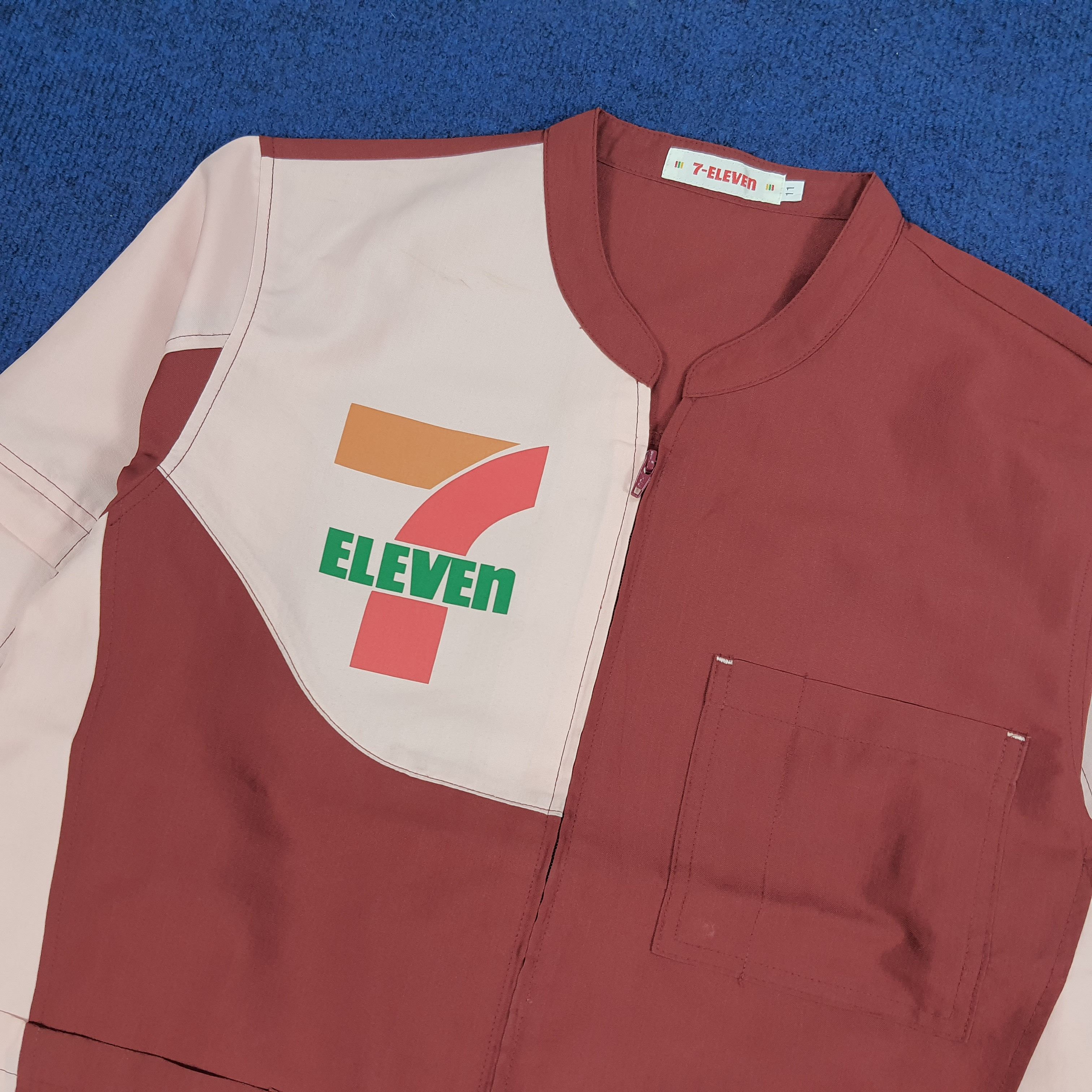 Japanese Brand × Vintage Vintage 7 Eleven Staff Japanese Brand Workwear Uniform Size US M / EU 48-50 / 2 - 2 Thumbnail