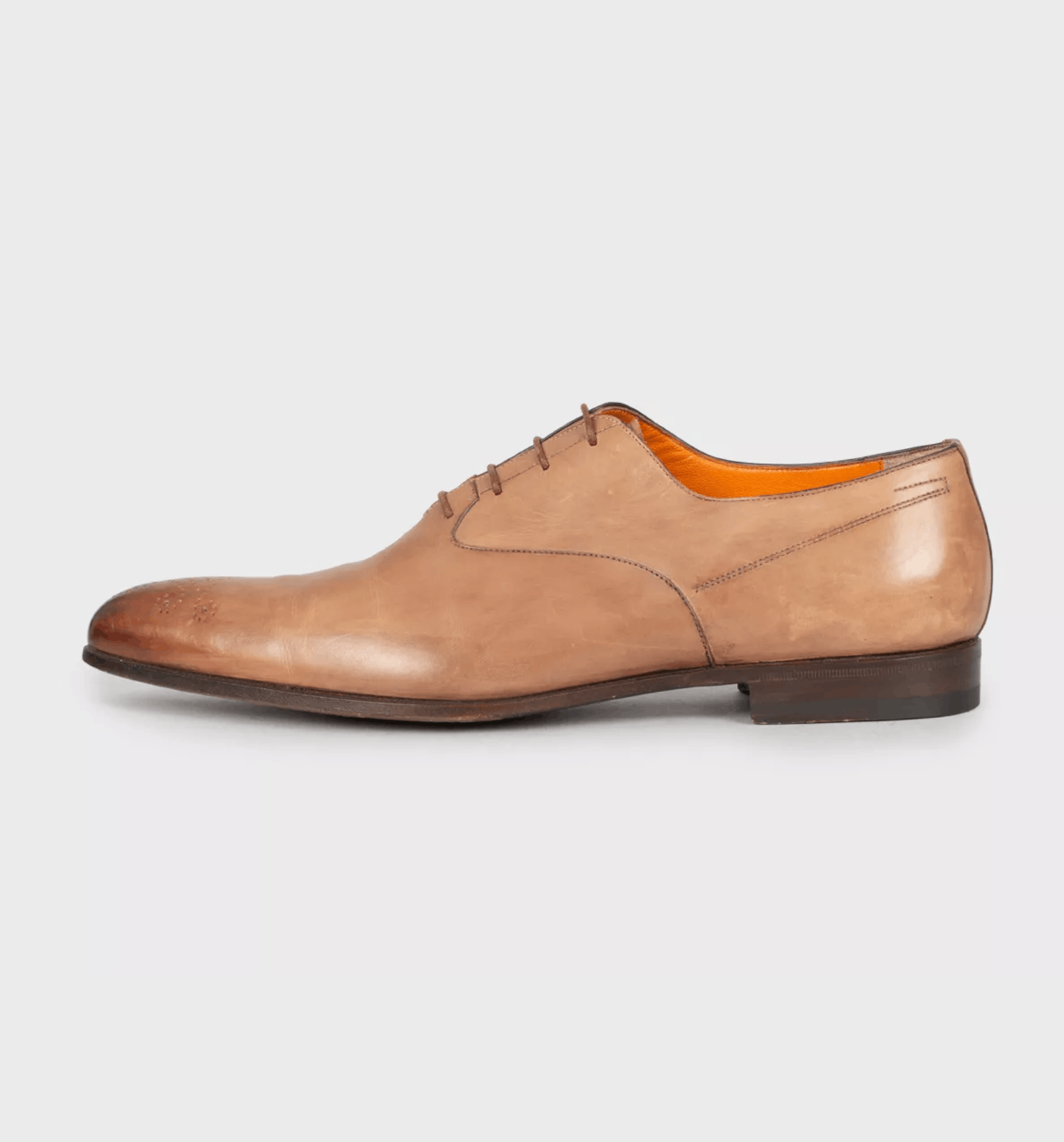 Santoni Santoni Men’s Brown Leather Oxford Brogue Shoes Size US 10 / EU 43 - 1 Thumbnail