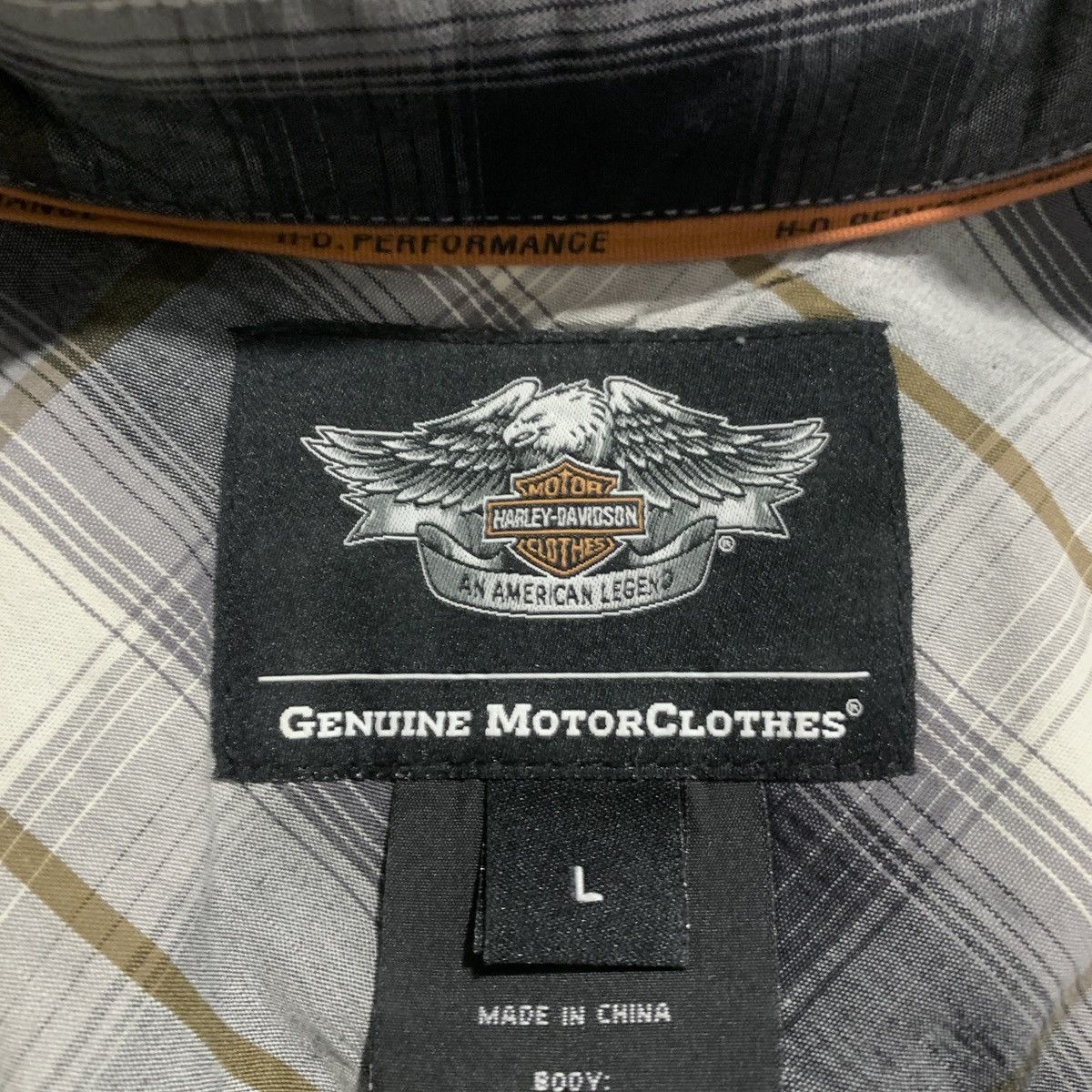 Harley Davidson Harley Davidson Plaid Camp Shirt Grey Large Embroidered SS Size US L / EU 52-54 / 3 - 12 Thumbnail