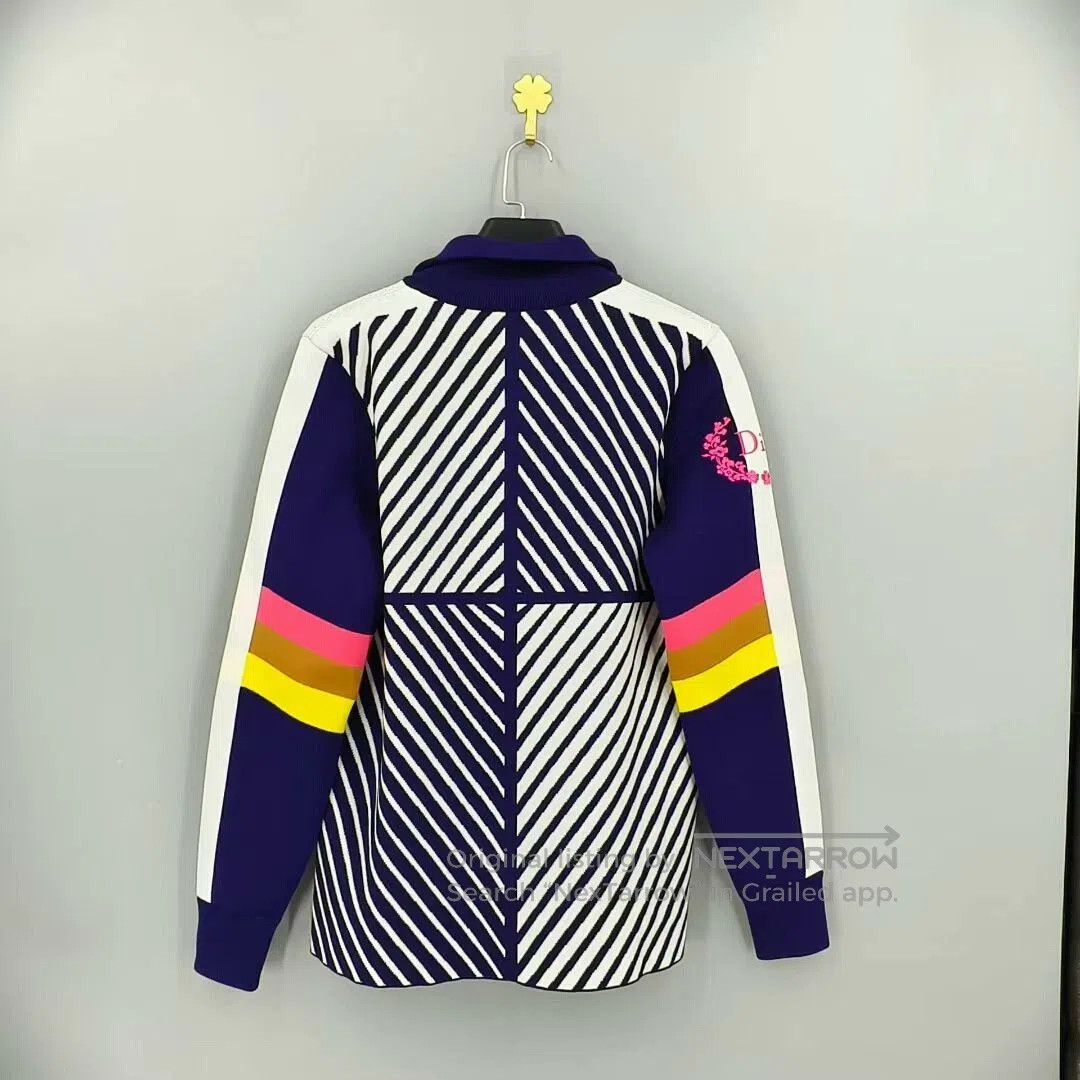 Dior dior logo knit high neck zip-up sweater. Size US M / EU 48-50 / 2 - 2 Thumbnail