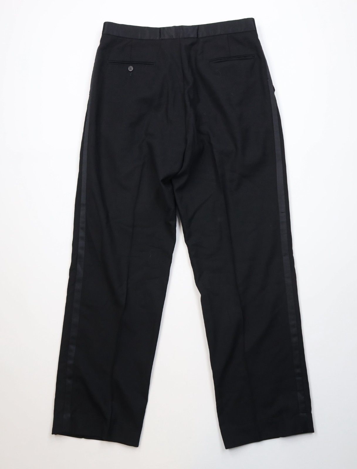 Vintage Vintage 90s Streetwear Wide Leg Tuxedo Wedding Prom Pants Size US 34 / EU 50 - 8 Thumbnail