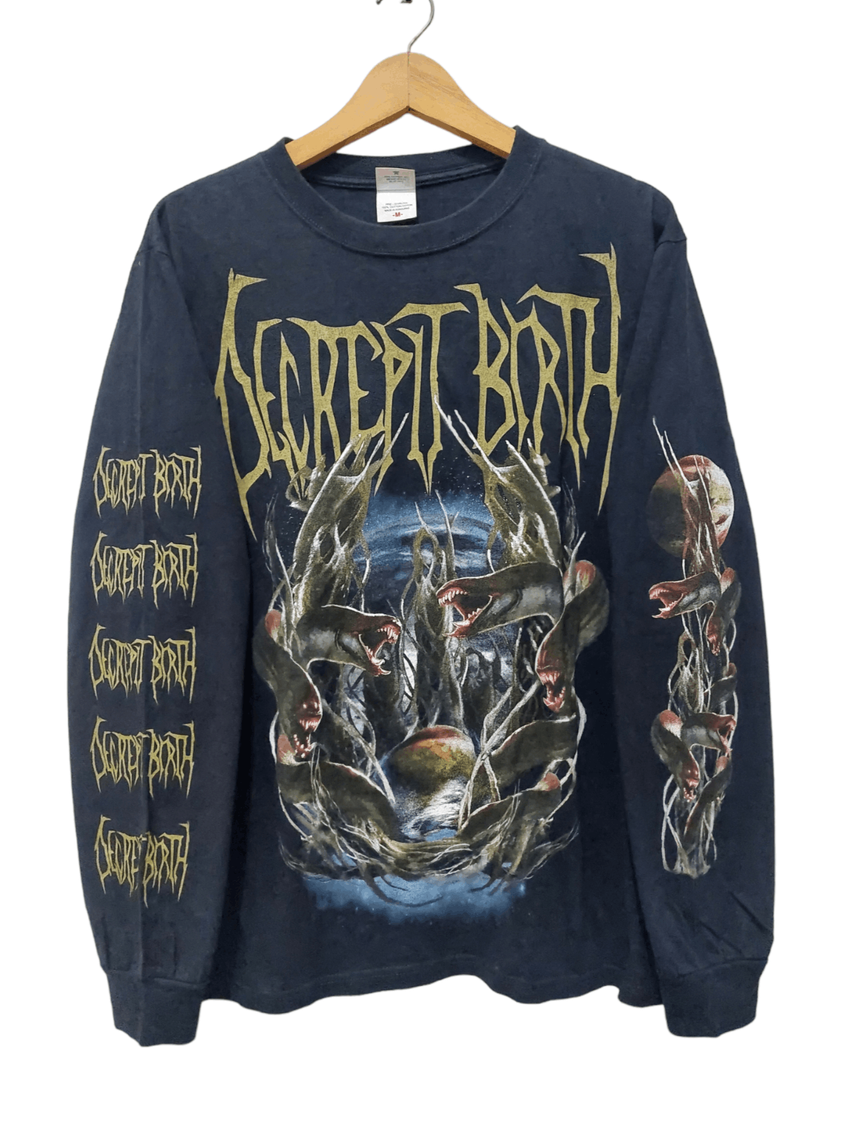 image of Anvil x Archival Clothing Decrepit Birth Longsleeve in Black, Men's (Size Medium)