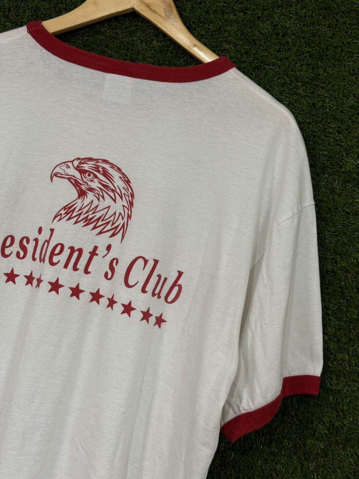 Vintage Vintage Heavyweight Ringer Star Tee Red White Bald Eagle XL Size US XL / EU 56 / 4 - 6 Thumbnail