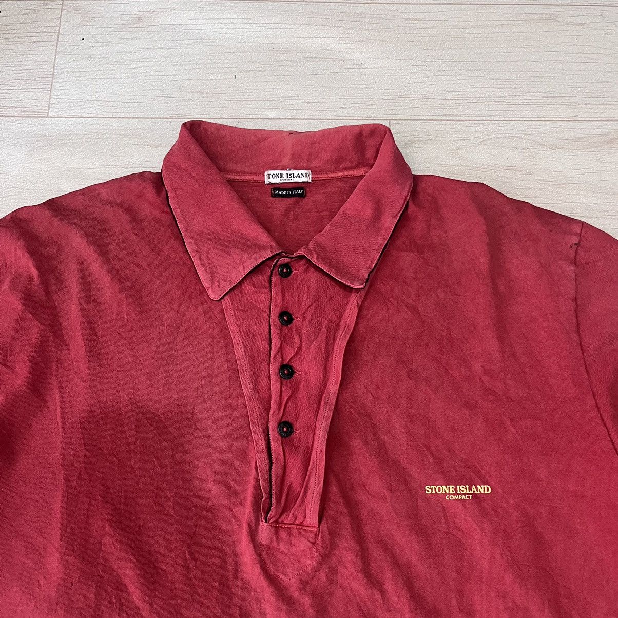 Stone Island Vintage 90s Stone Island compact polos Size US XL / EU 56 / 4 - 2 Thumbnail