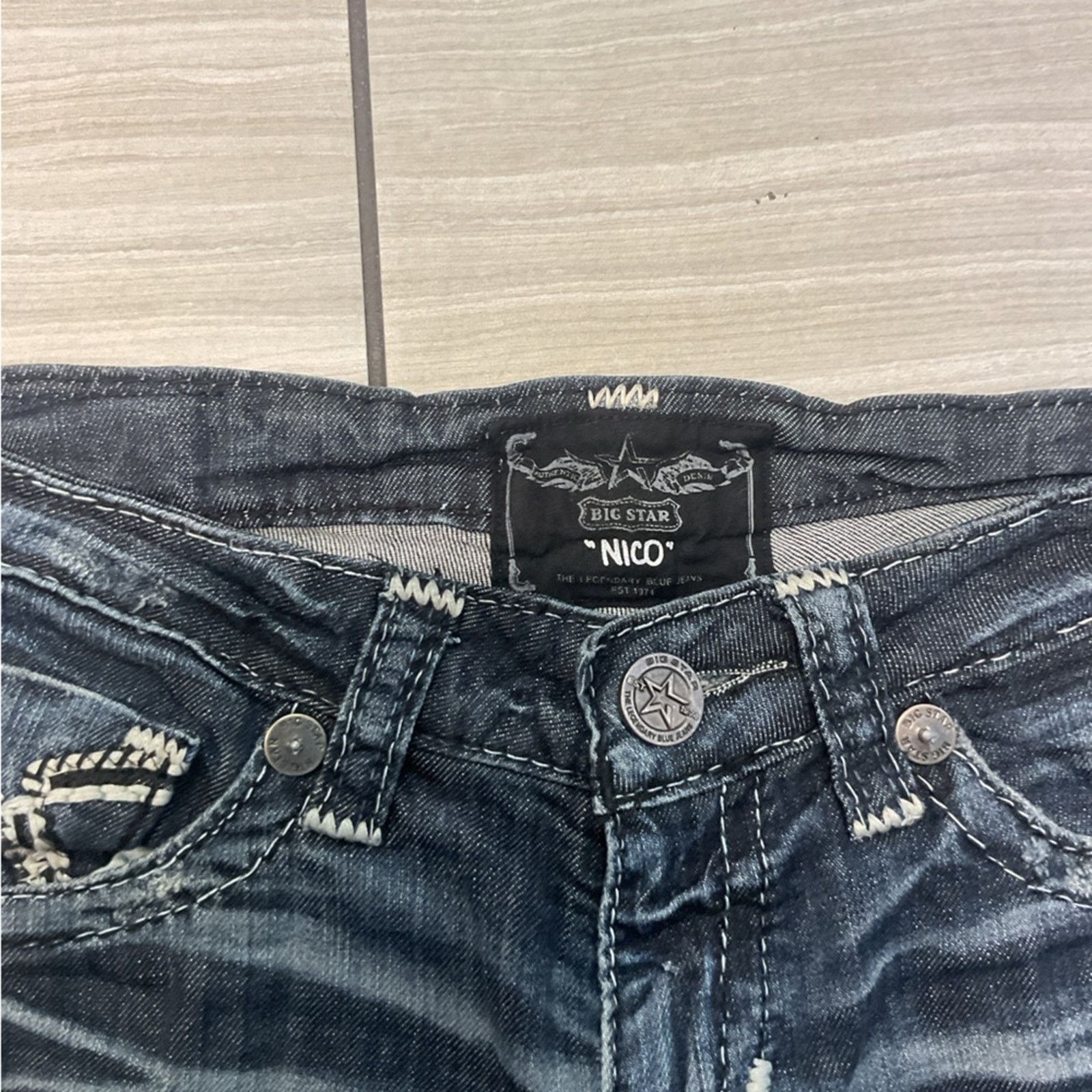 Big Star Big Star Nico Women’s Jeans Dark Blue Size 30" / US 8 / IT 44 - 5 Thumbnail