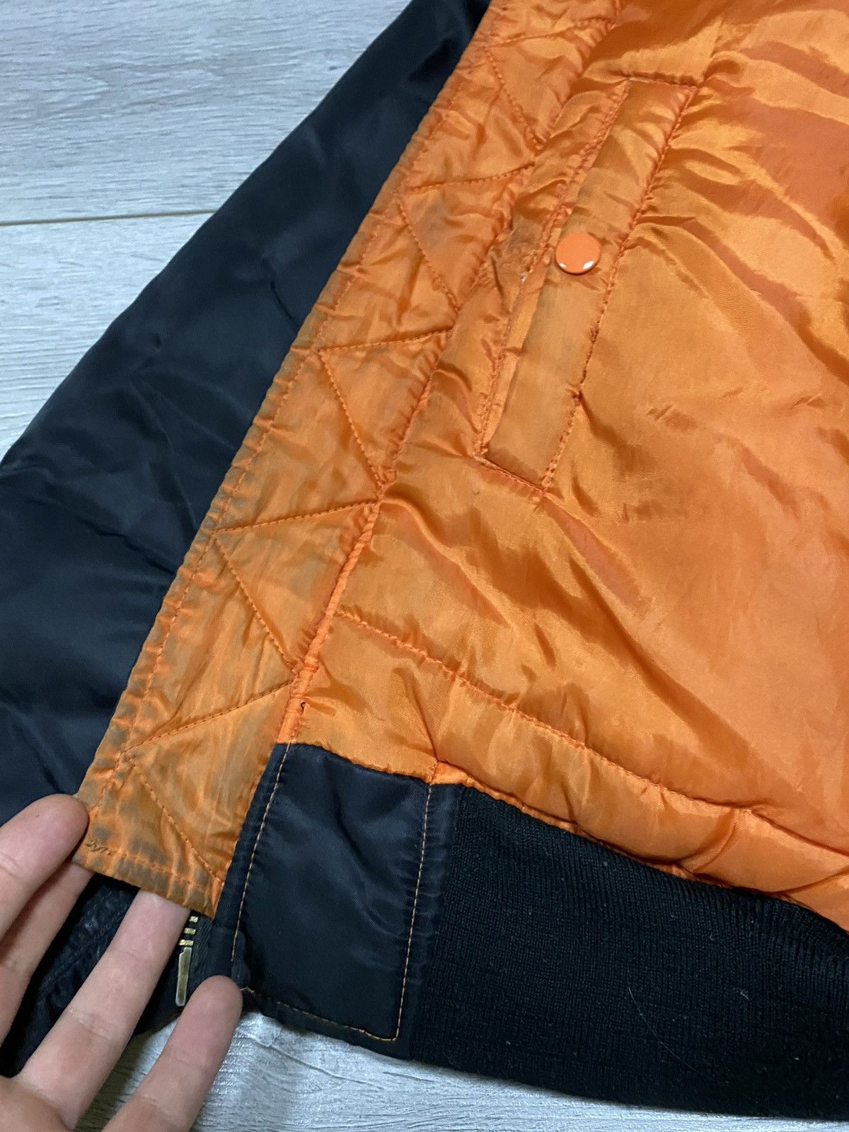 MIL-TEC MA-1 Vintage flyers man bomber delta jacket zip double side Size US M / EU 48-50 / 2 - 10 Thumbnail