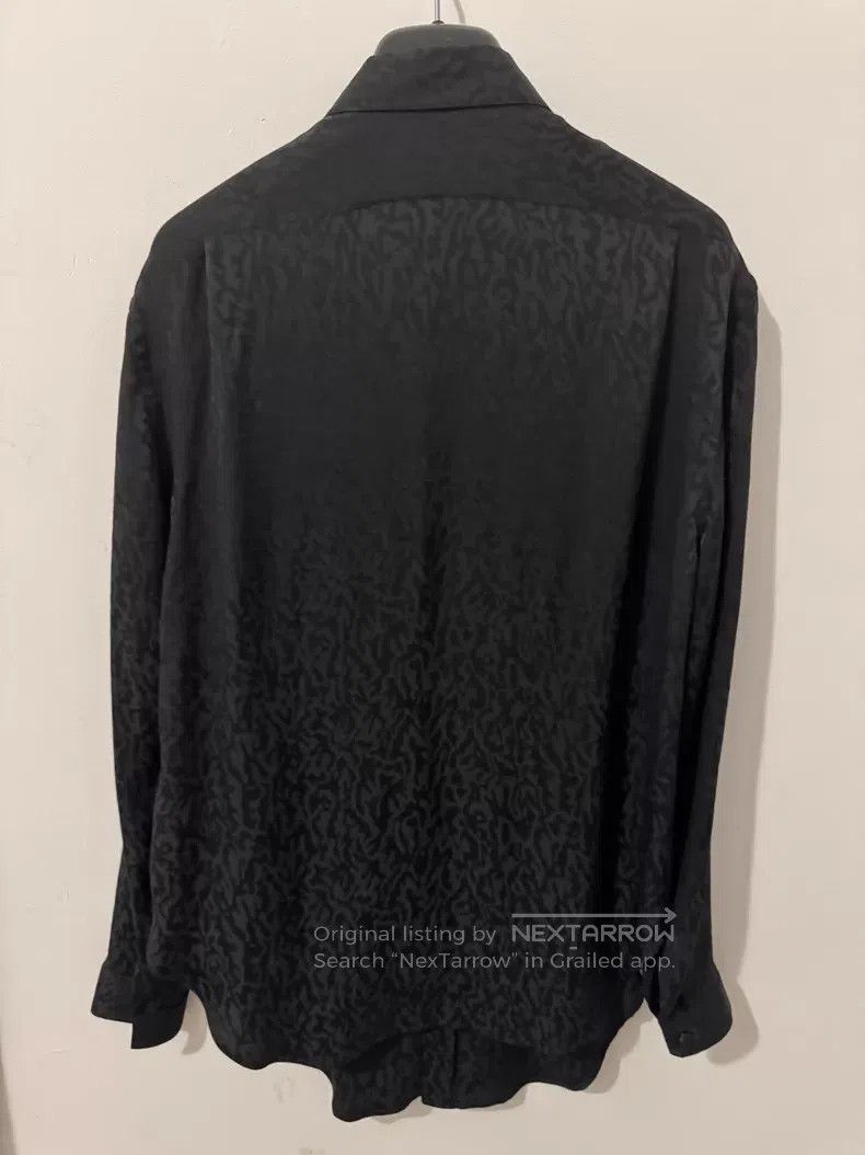 Saint Laurent Paris Saint Laurent Paris Mulberry Silk Dark Pattern Thorn Print Size XS / US 0-2 / IT 36-38 - 2 Thumbnail