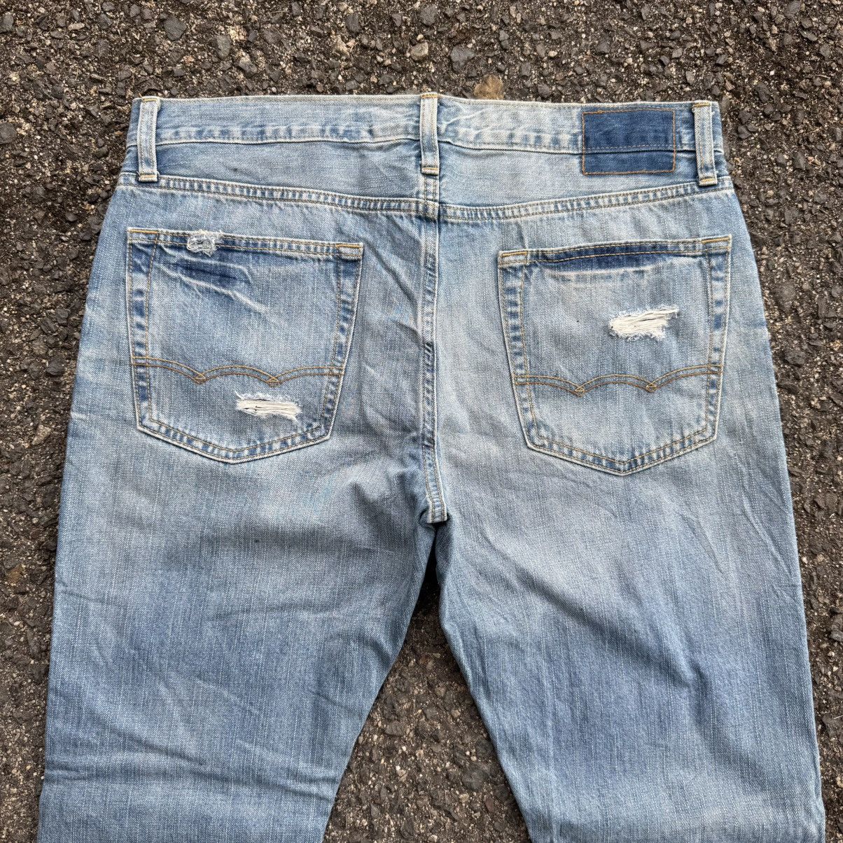 Japanese Brand VINTAGE A EAGLE SKINNY FADED RIPPEP JEAN DENIM PANTS Size US 36 / EU 52 - 11 Thumbnail