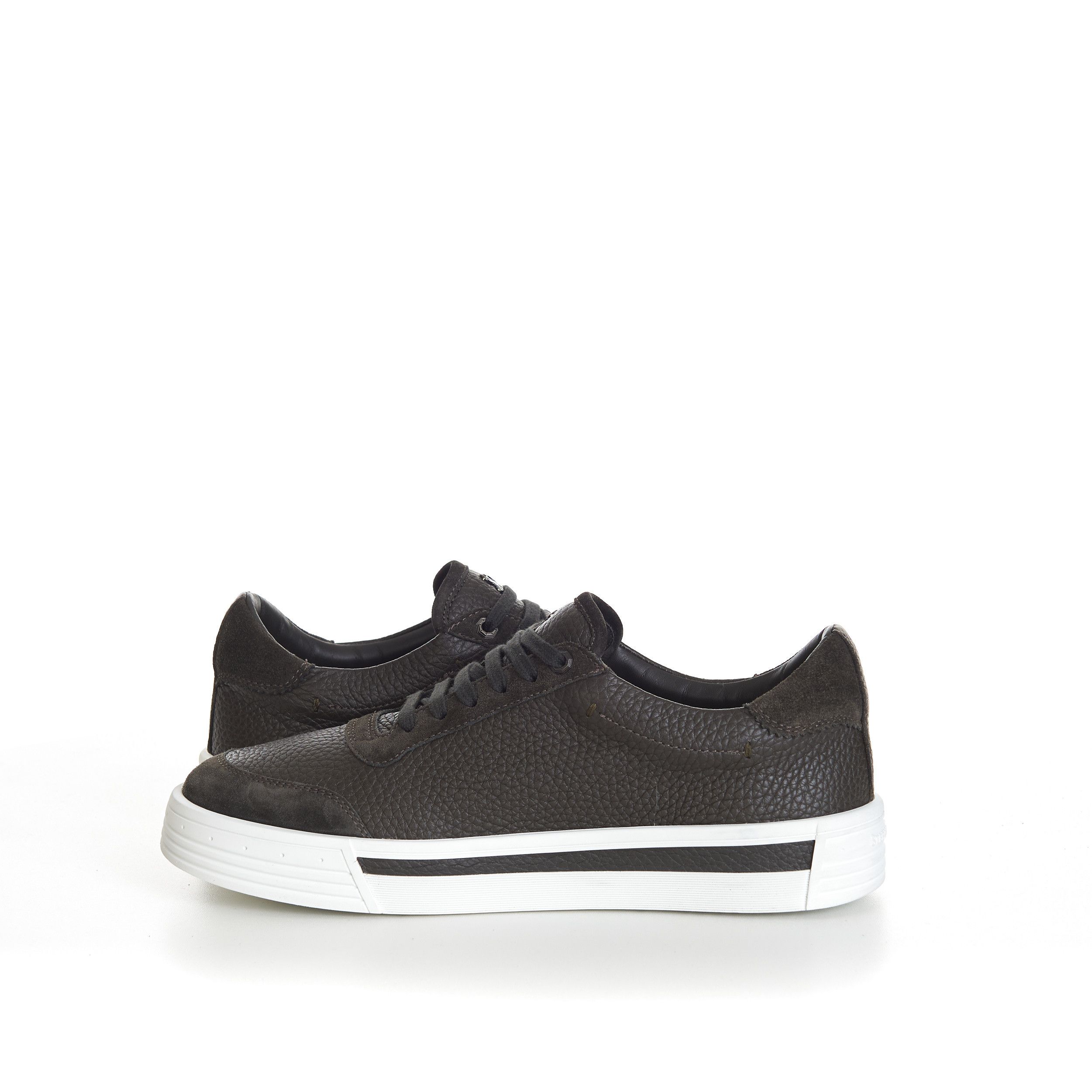 Stefano Ricci Military Green Calfskin Low Top Leather Sneakers Size US 7 / EU 40 - 9 Thumbnail