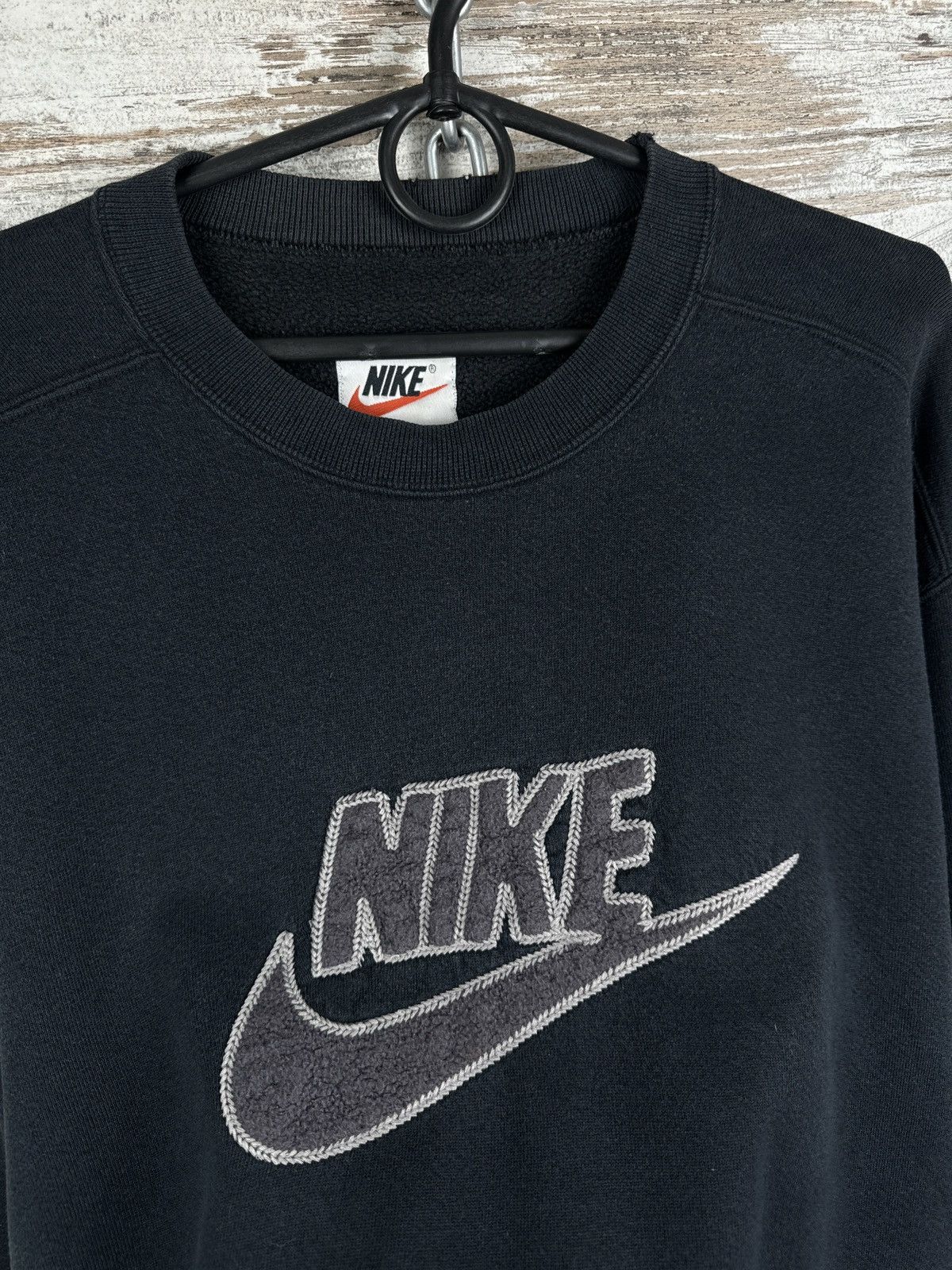 Nike Mens Vintage Nike big logo sweatshirt 90s swoosh faded Size US S / EU 44-46 / 1 - 11 Thumbnail