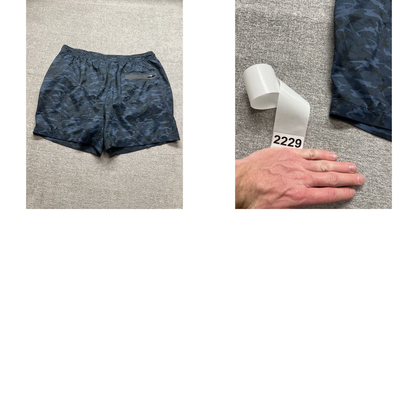 Vintage Mack Weldon Shorts Mens 2XL Athletic Bermuda Blue Drawstring Pockets Size US 39 - 9 Thumbnail