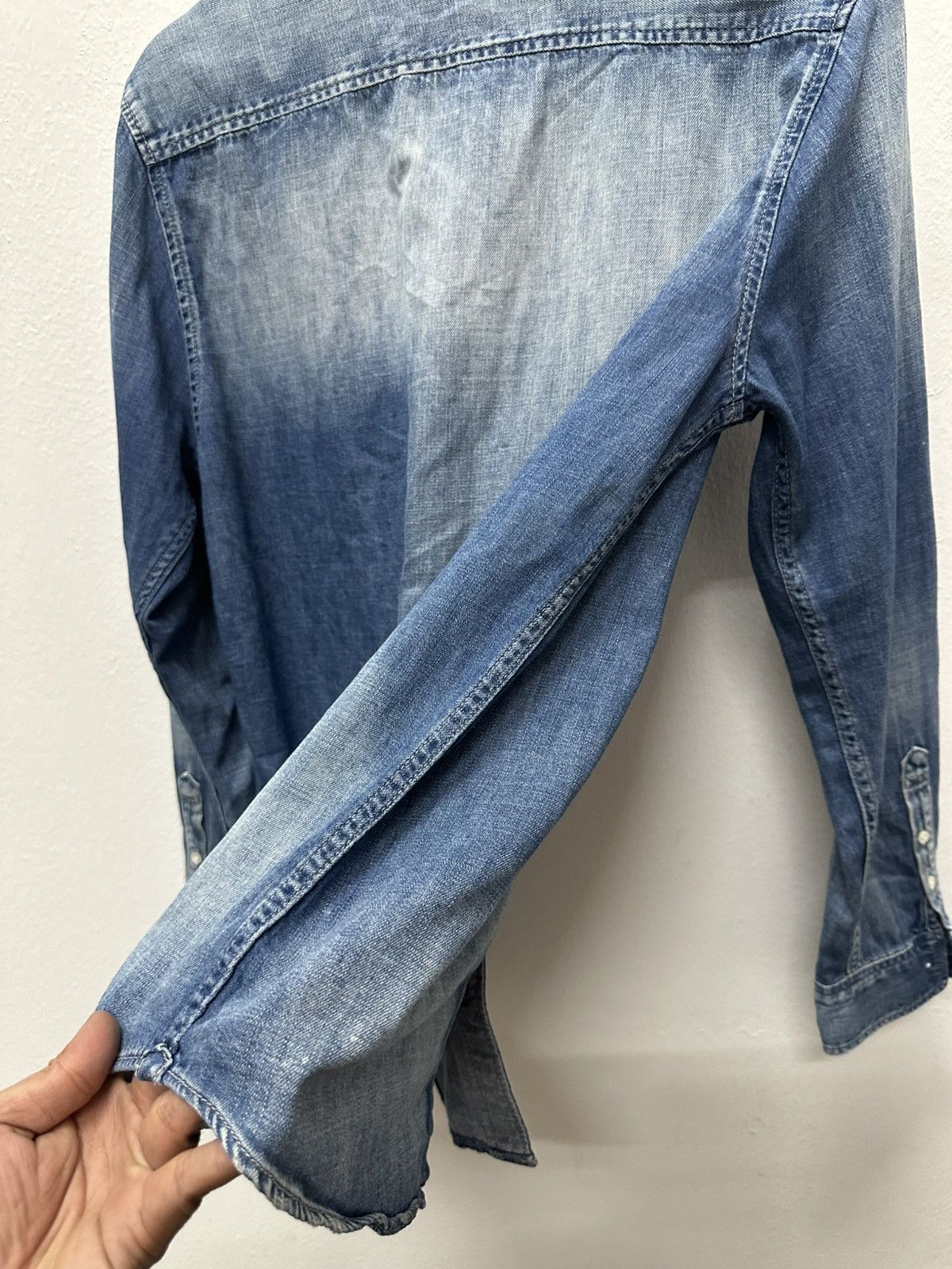 GOSTAR DE FUGA Gostar De Fuga Japan Denim Acid Wash Button Up Shirt Size US M / EU 48-50 / 2 - 17 Thumbnail