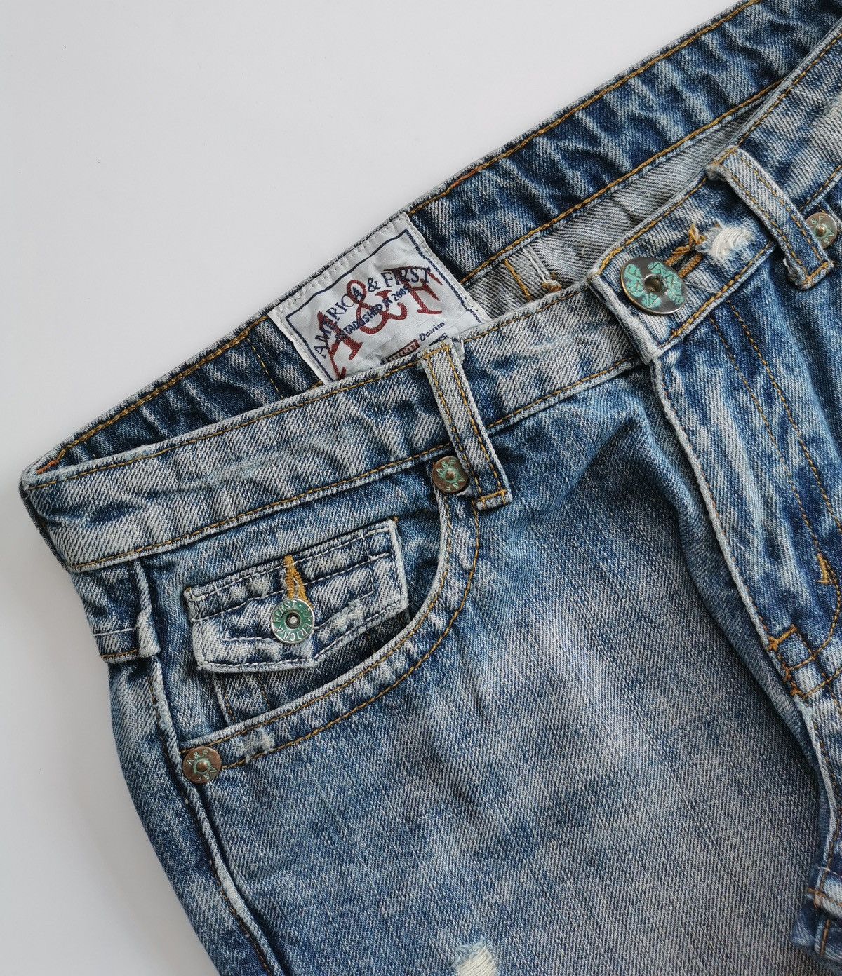 Vintage America & First Bootcut Vintage Denim Jeans Size US 30 / EU 46 - 4 Thumbnail
