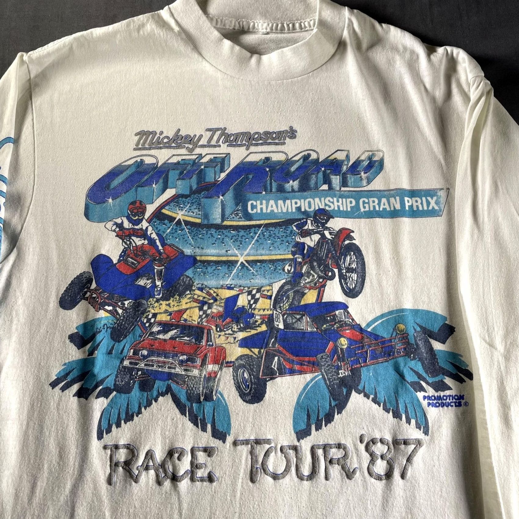 Vintage VINTAGE Mickey Thompson Shirt Mens Medium Race Tour 87 Championship Off Road 80s Size US L / EU 52-54 / 3 - 2 Thumbnail