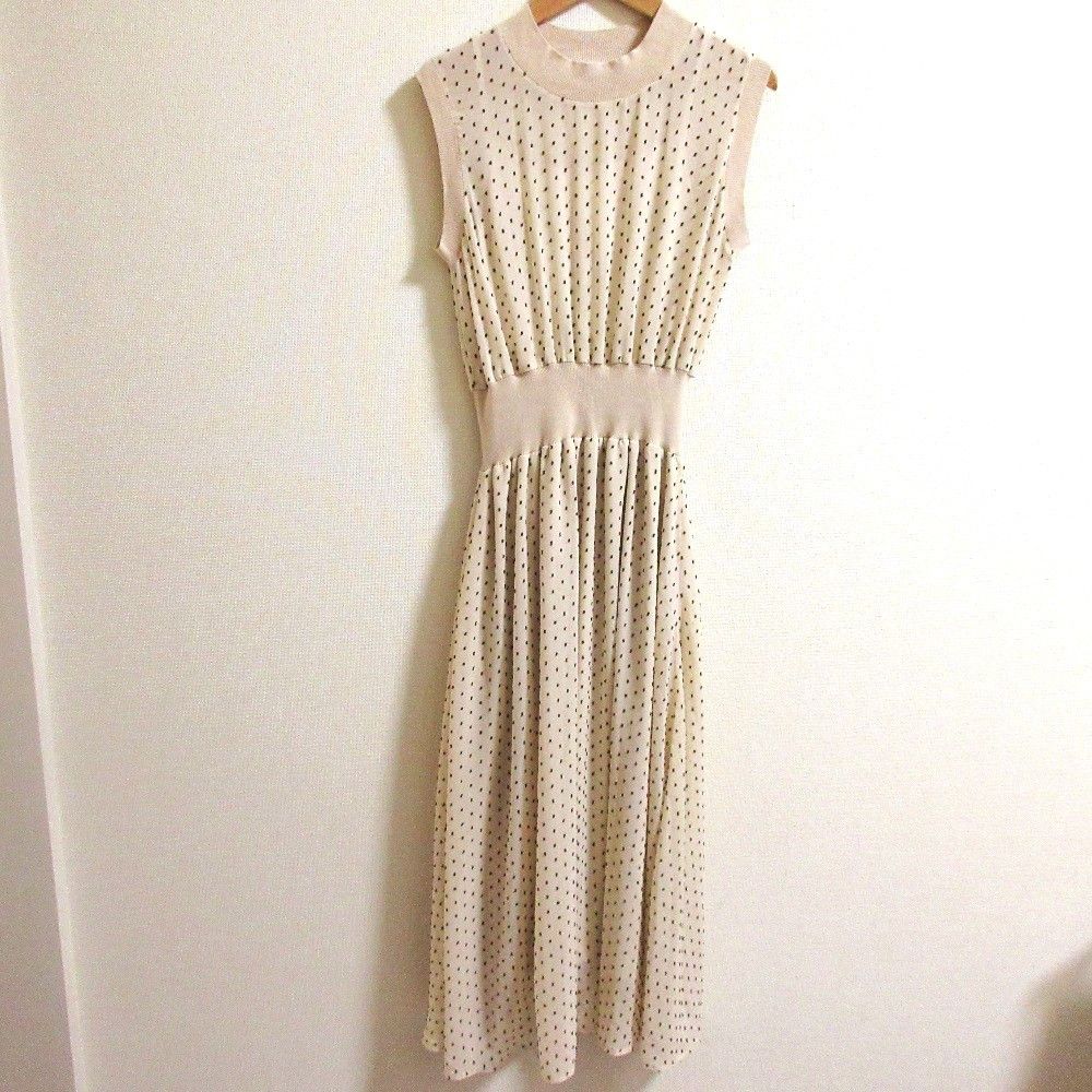 Other Other DRESSTERIOR Dot Jacquard Dress Long Dress Cotton Dresses DUTY FREE for USA Size ONE SIZE - 1 Thumbnail