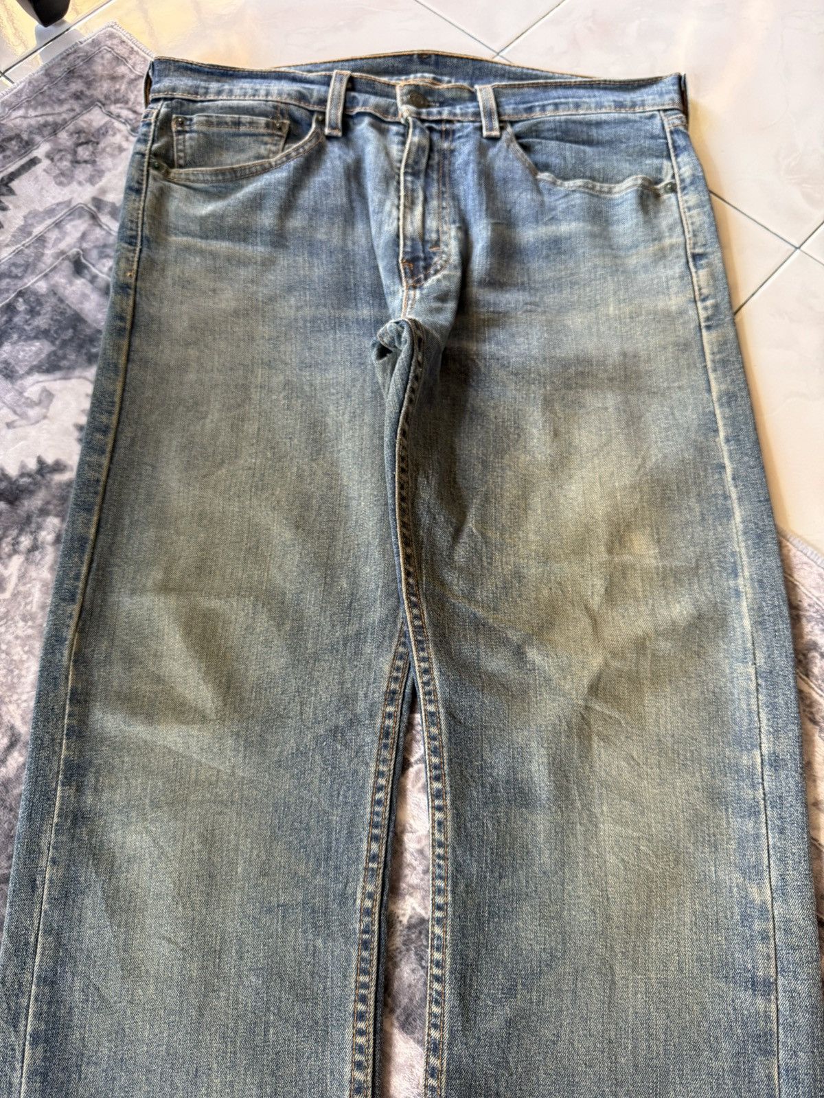 Levi's 2000s Vintage Levis 505 Dusty Muddy Wash Jeans Size US 32 / EU 48 - 3 Thumbnail