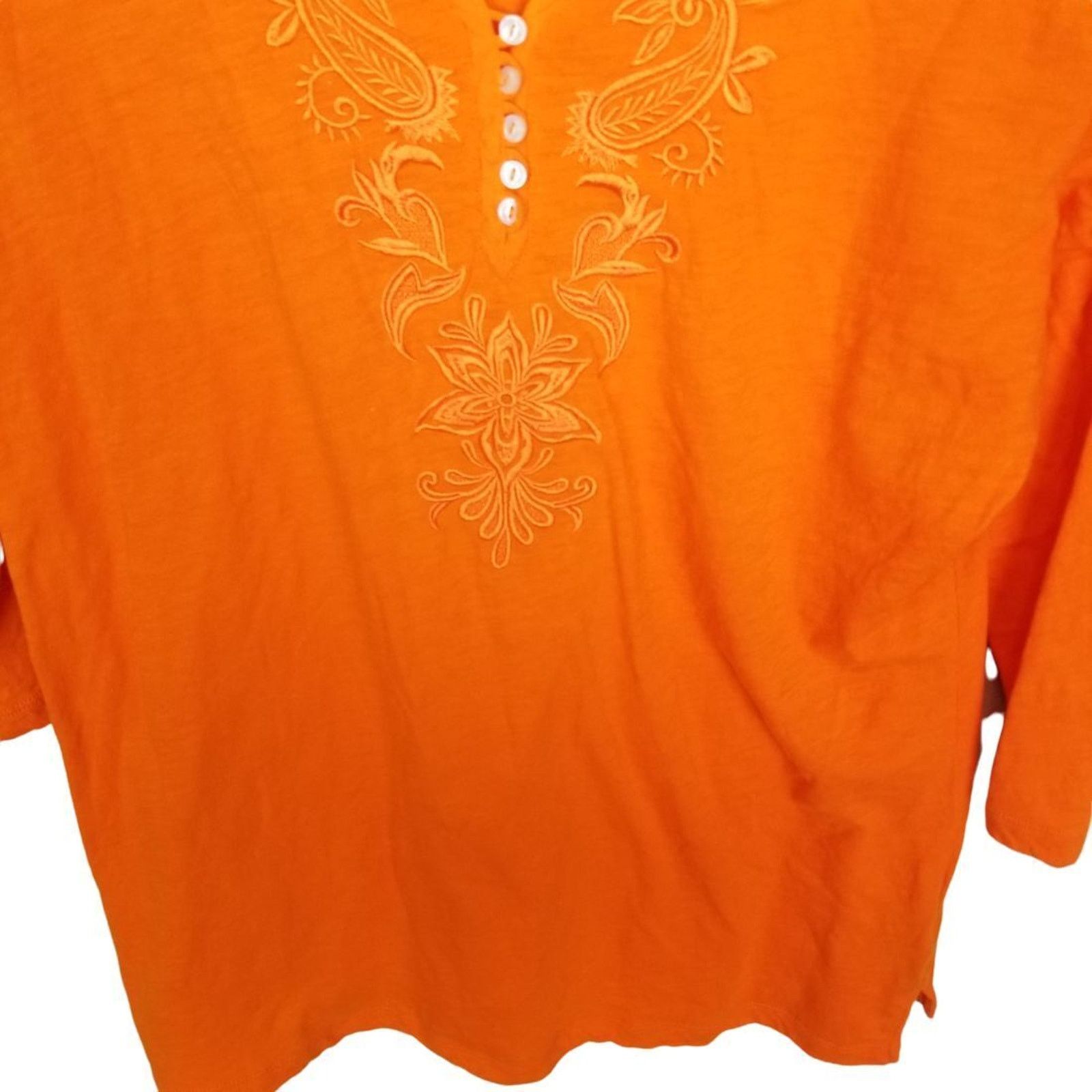 Lauren Ralph Lauren Lauren Ralph Lauren Womens Embroidered Tunic Size L Resort Size L / US 10 / IT 46 - 3 Thumbnail