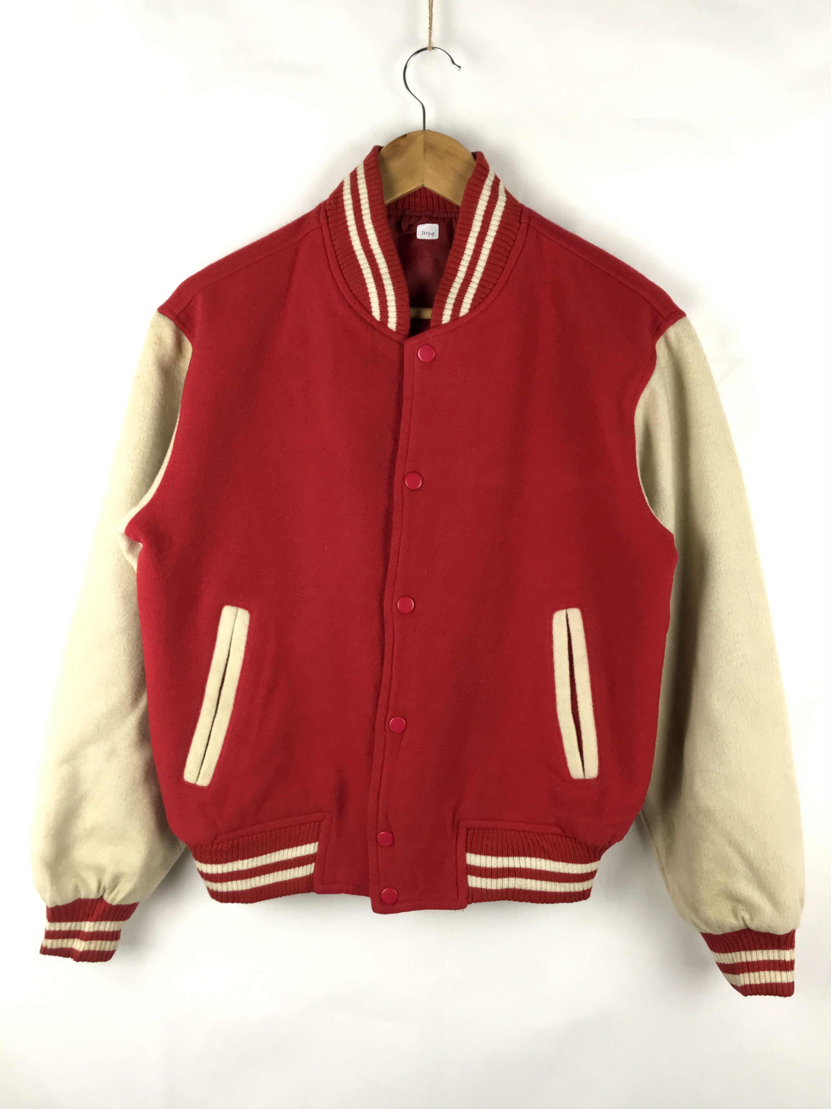 image of Unbrnd x Varsity Jacket Unbrand Varsity Jacket in Red, Men's (Size XS)