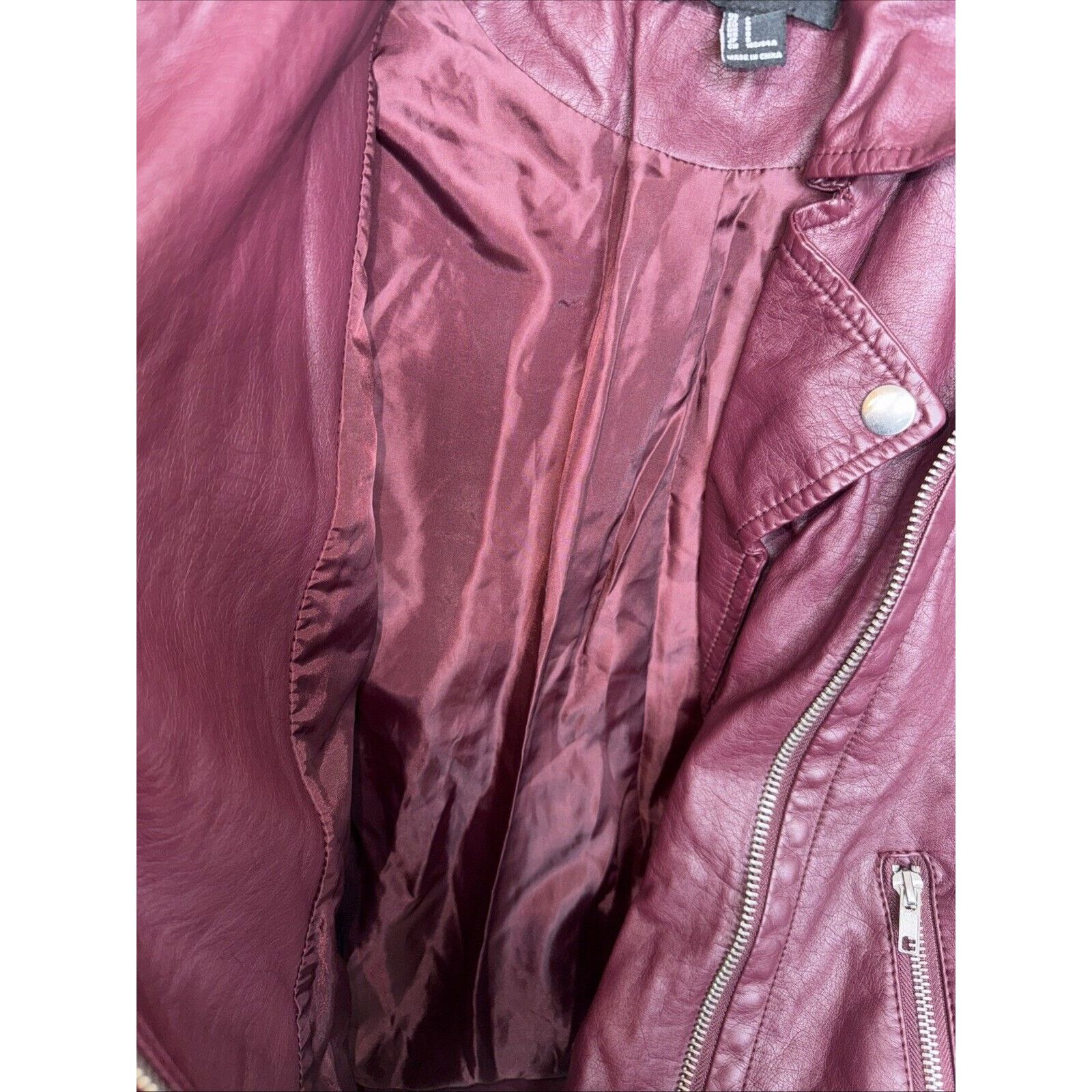 Forever 21 Forever 21 Leather Motorcycle Jacket Women’s Small Bomber Size S / US 4 / IT 40 - 6 Thumbnail