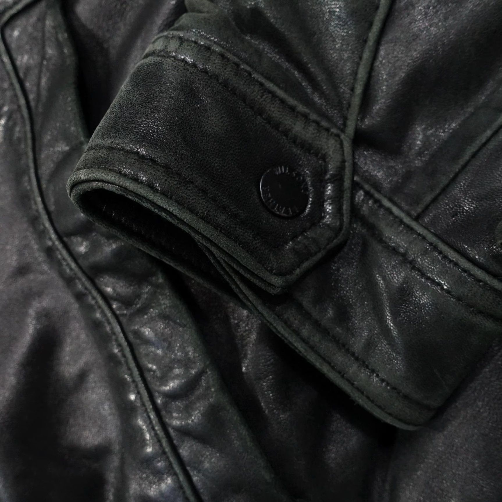 Vintage Wilsons Leather Jacket Mens Large Black 3M Thinsulate Insulated Full Zip Lined Size US L / EU 52-54 / 3 - 6 Thumbnail