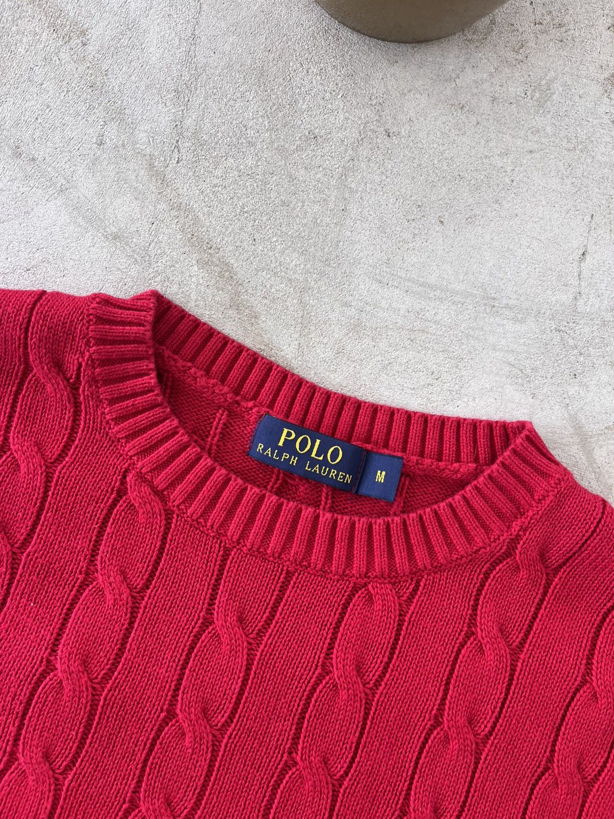 Polo Ralph Lauren × Vintage Hype Vintage Polo Ralph Lauren Knit Sweater Red Y2K Size US M / EU 48-50 / 2 - 8 Thumbnail