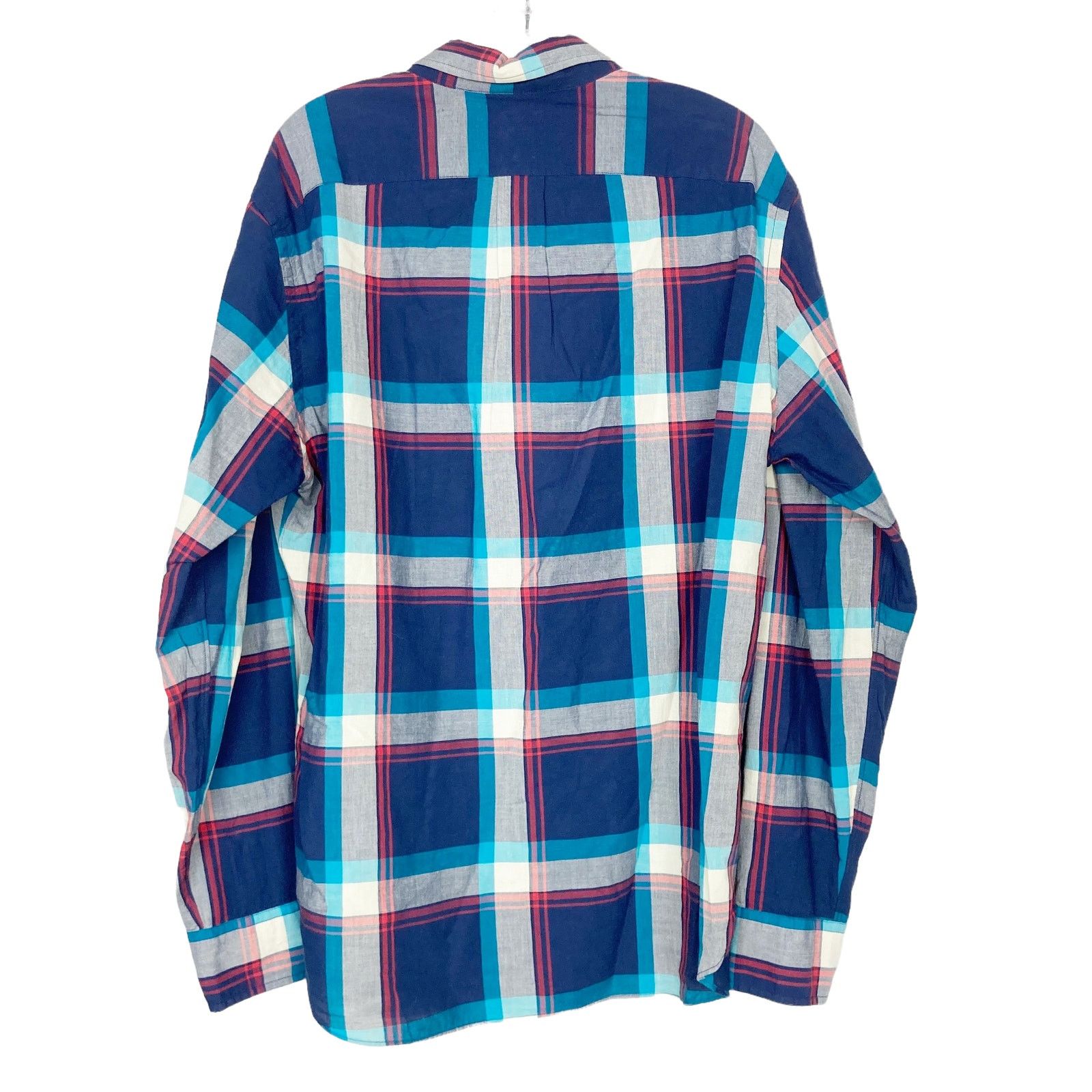 J.Crew J. Crew Blue Red Gray Plaid Long Sleeve Button Down Sz L Size US L / EU 52-54 / 3 - 6 Thumbnail