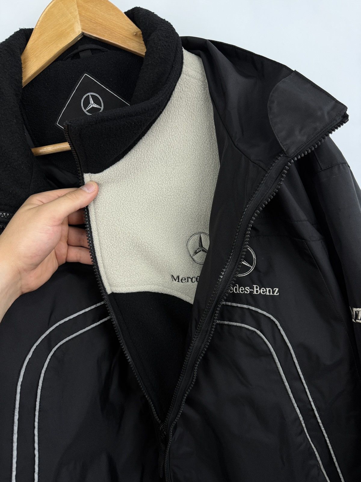 Mercedes-Benz 🇩🇪 Vintage 90s Mercedes Benz Swiss Collection Jacket & Fleece Size US XXL / EU 58 / 5 - 2 Thumbnail