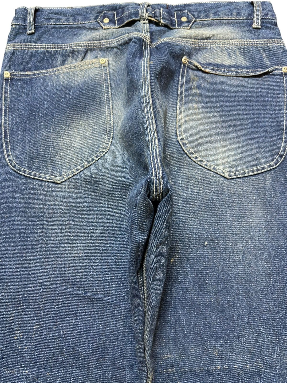 JNCO Vintage Japanese Brand Baggy Buckle Back Skater Denim Size US 32 / EU 48 - 4 Thumbnail