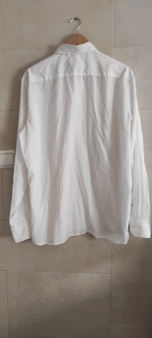 Massimo Dutti MASSIMO DUTTI Mens White Shirt Regular Fit Cotton Excellent Size US XXL / EU 58 / 5 - 11 Thumbnail