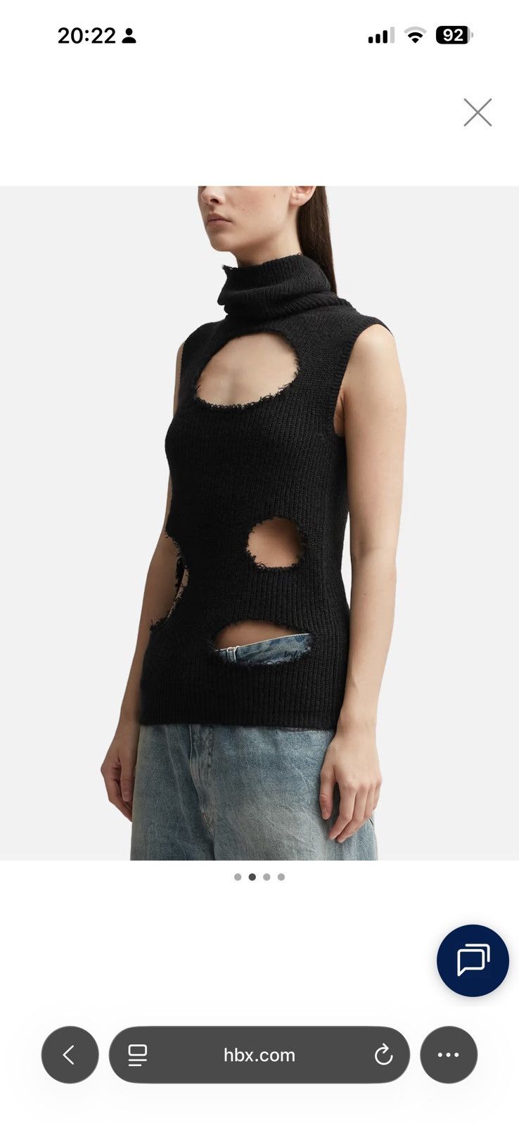 MM6 MM6 Black Cut Out Turtleneck Size XS / US 0-2 / IT 36-38 - 5 Thumbnail