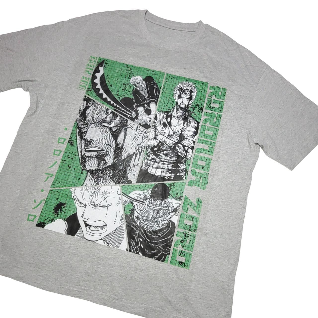 Vintage one piece roronoa zoro graphic tee Size US M / EU 48-50 / 2 - 2 Thumbnail