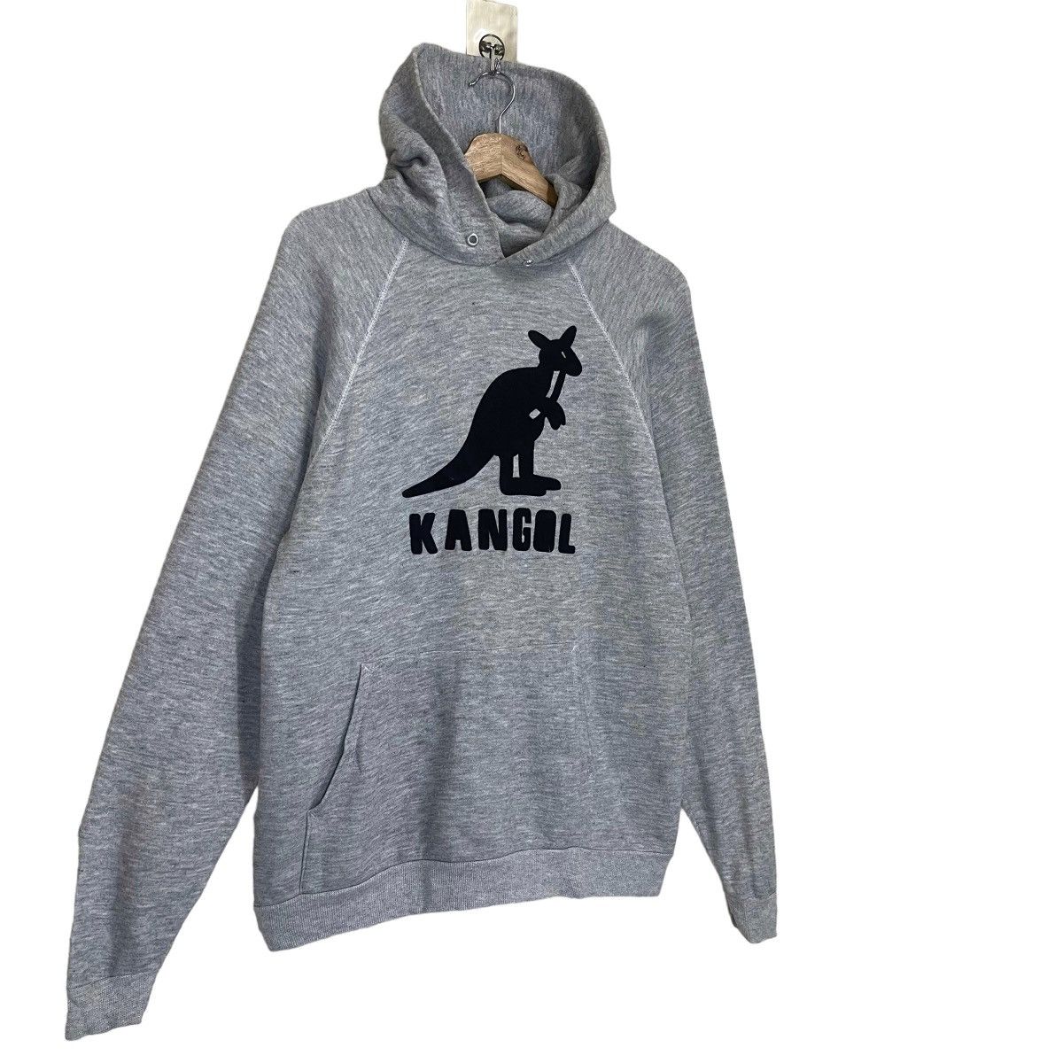 Kangol Vintage 80s Kangol Big Logo Hoodie Size US M / EU 48-50 / 2 - 2 Thumbnail