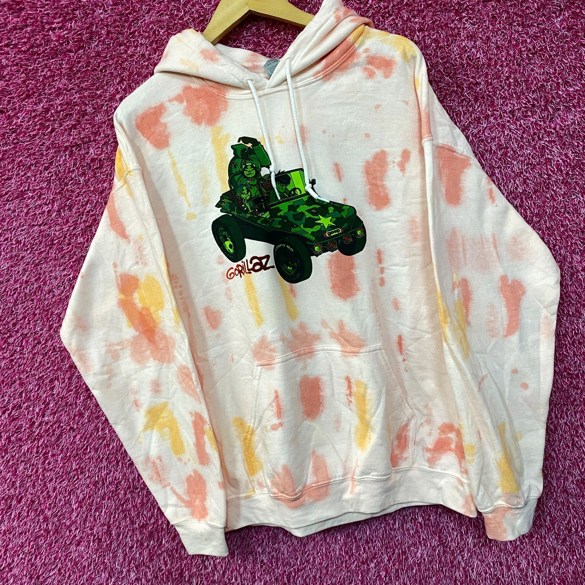 Other Gorillaz Self-Titled Album Cover Tie-Dye Hoodie Size Large Size US L / EU 52-54 / 3 - 3 Thumbnail