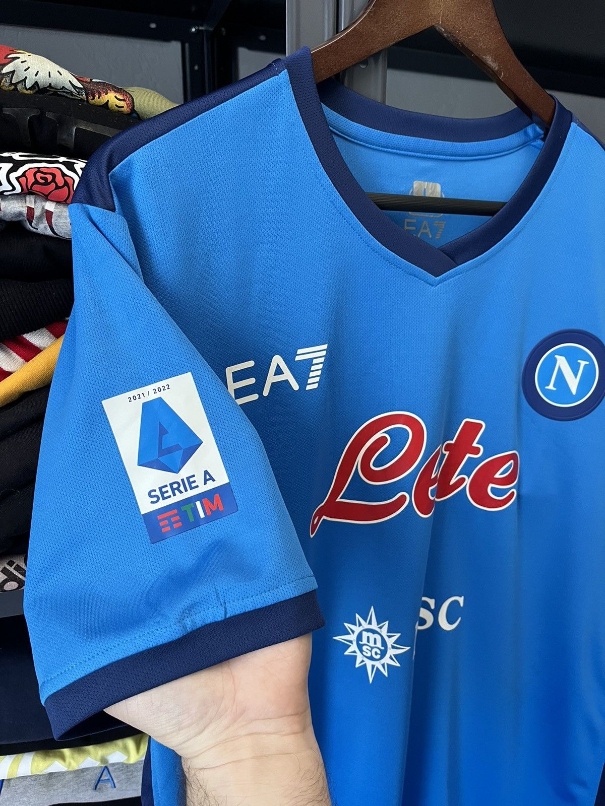 Vintage Napoli #9 Osimhen Jersey Size US L / EU 52-54 / 3 - 4 Thumbnail