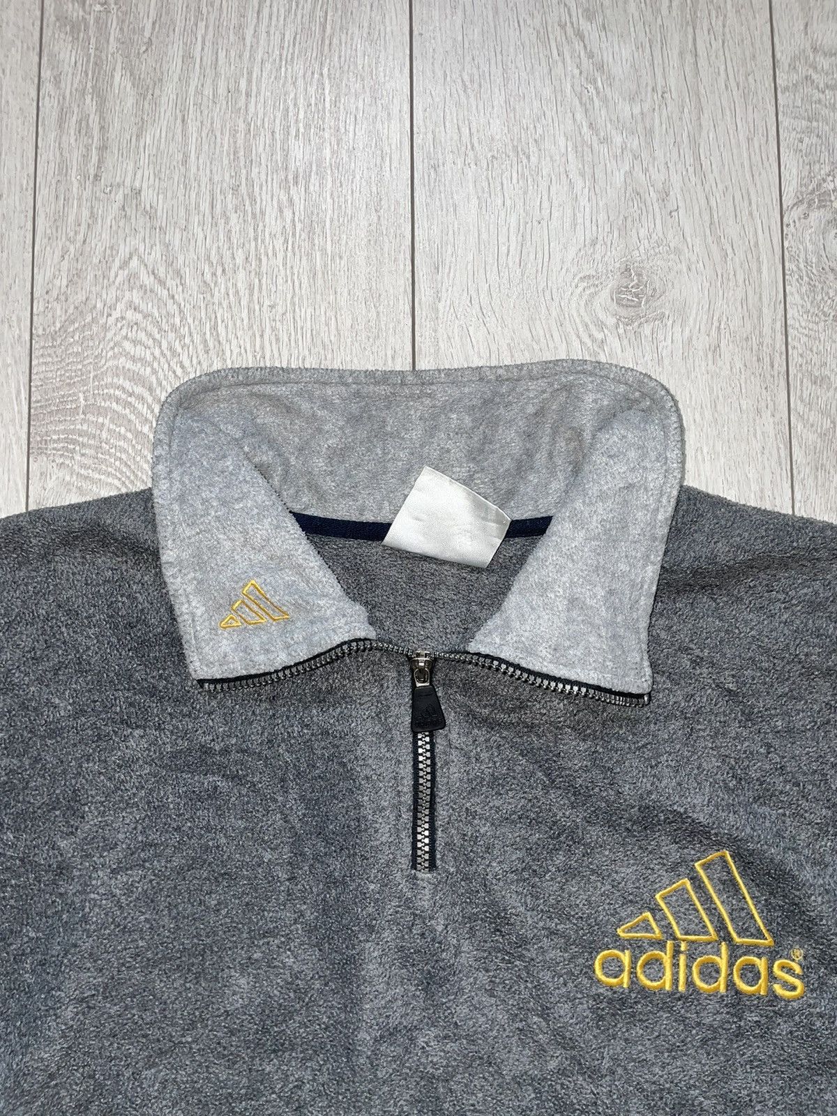 Adidas × Vintage 1/4 Fleece sweatshirt Adidas Vintage 90 s Size US XL / EU 56 / 4 - 3 Thumbnail