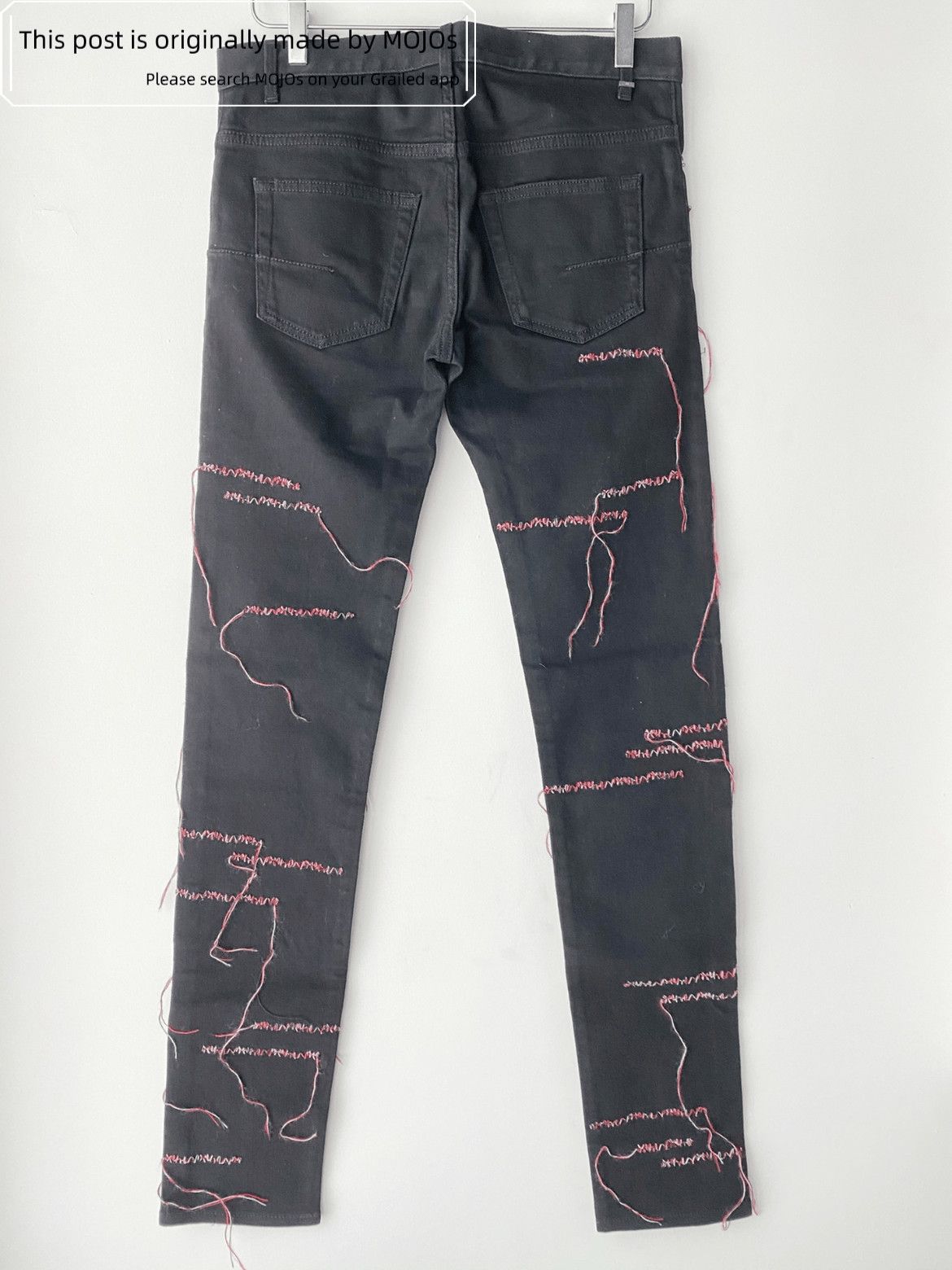 Dior Dior Homme 16AW Kris Van Assche Distressed Stitches Denim Size US 30 / EU 46 - 3 Thumbnail