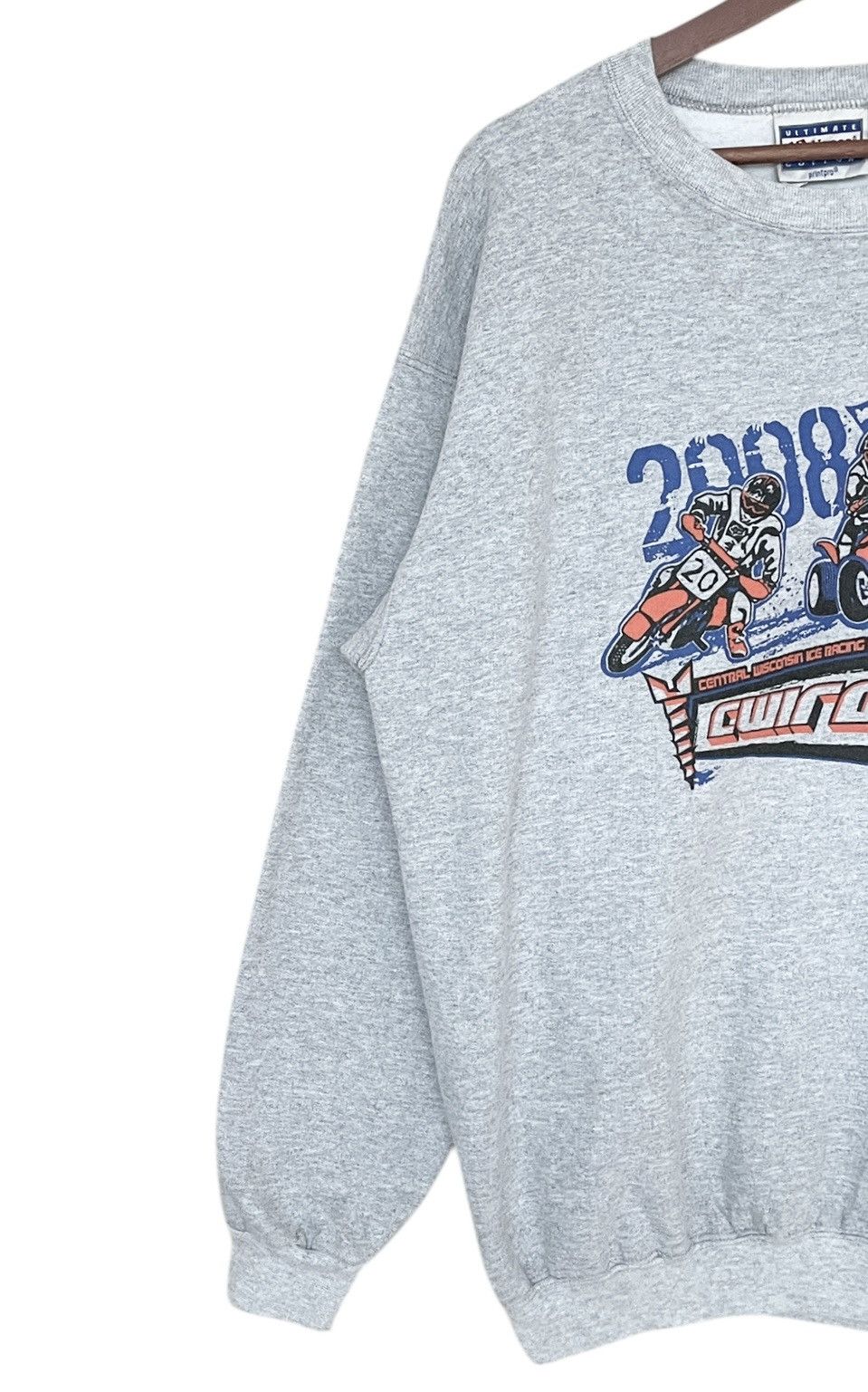 Hanes × Vintage Vintage Brand Hanes Motor Cross Sweatshirt 2000s Size US M / EU 48-50 / 2 - 3 Thumbnail