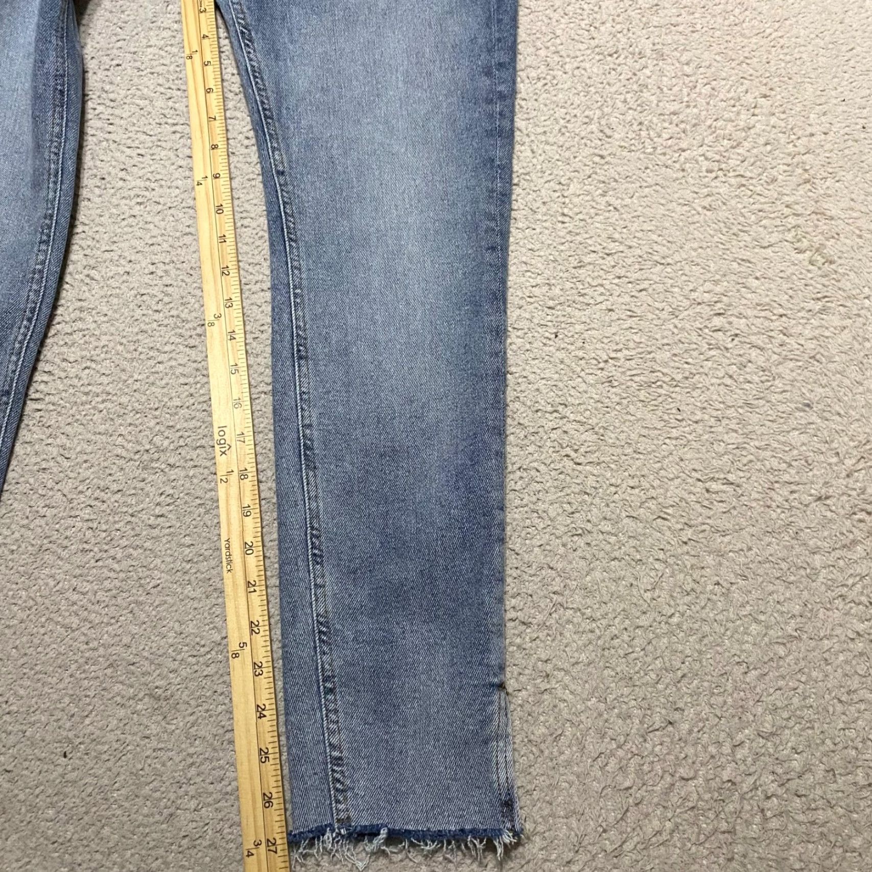 Vintage Kensie Jeans Womens Jeans Blue Denim High Rise Skinny Kelsey Distressed 27 in Waist 8 Reg Inseam Fashion Pants Boys? Wait. Size 30" / US 8 / IT 44 - 6 Thumbnail