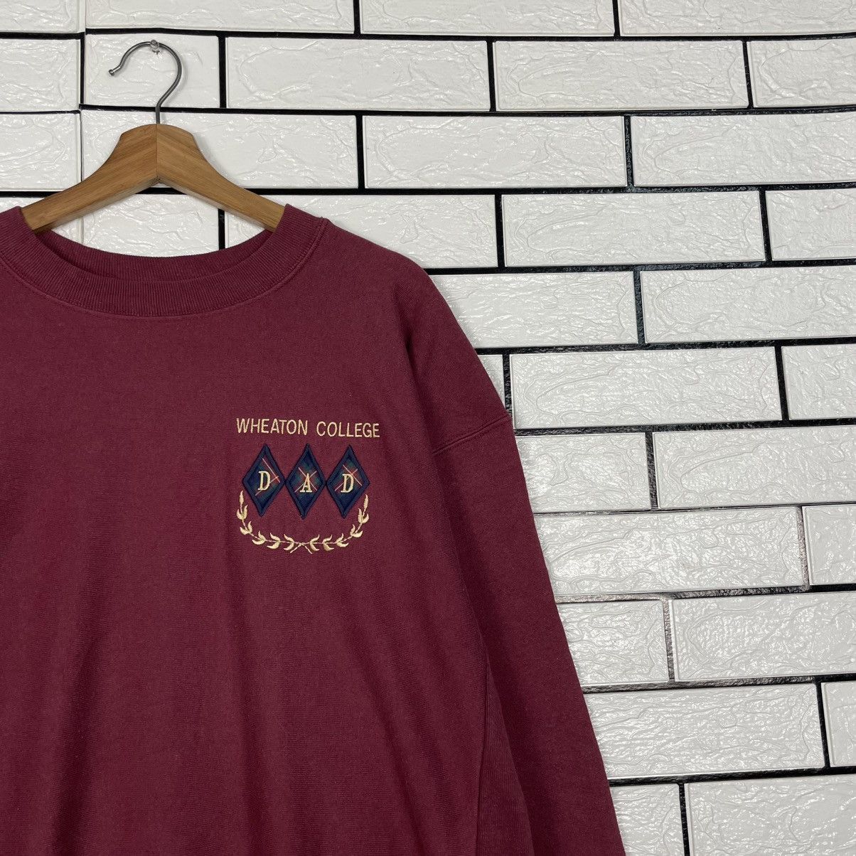 Other Vintage 80s Wheaton College Sweatshirt Size US XL / EU 56 / 4 - 5 Thumbnail