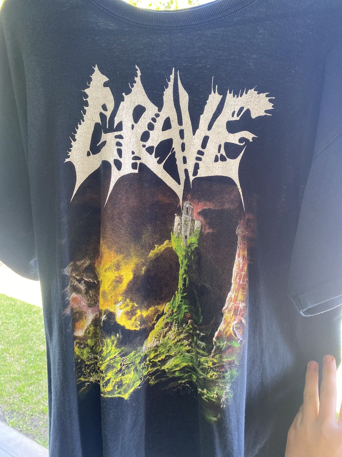Band Tees × Deathwish × Vintage VTG Grave Tour T-Shirt Size US L / EU 52-54 / 3 - 2 Thumbnail