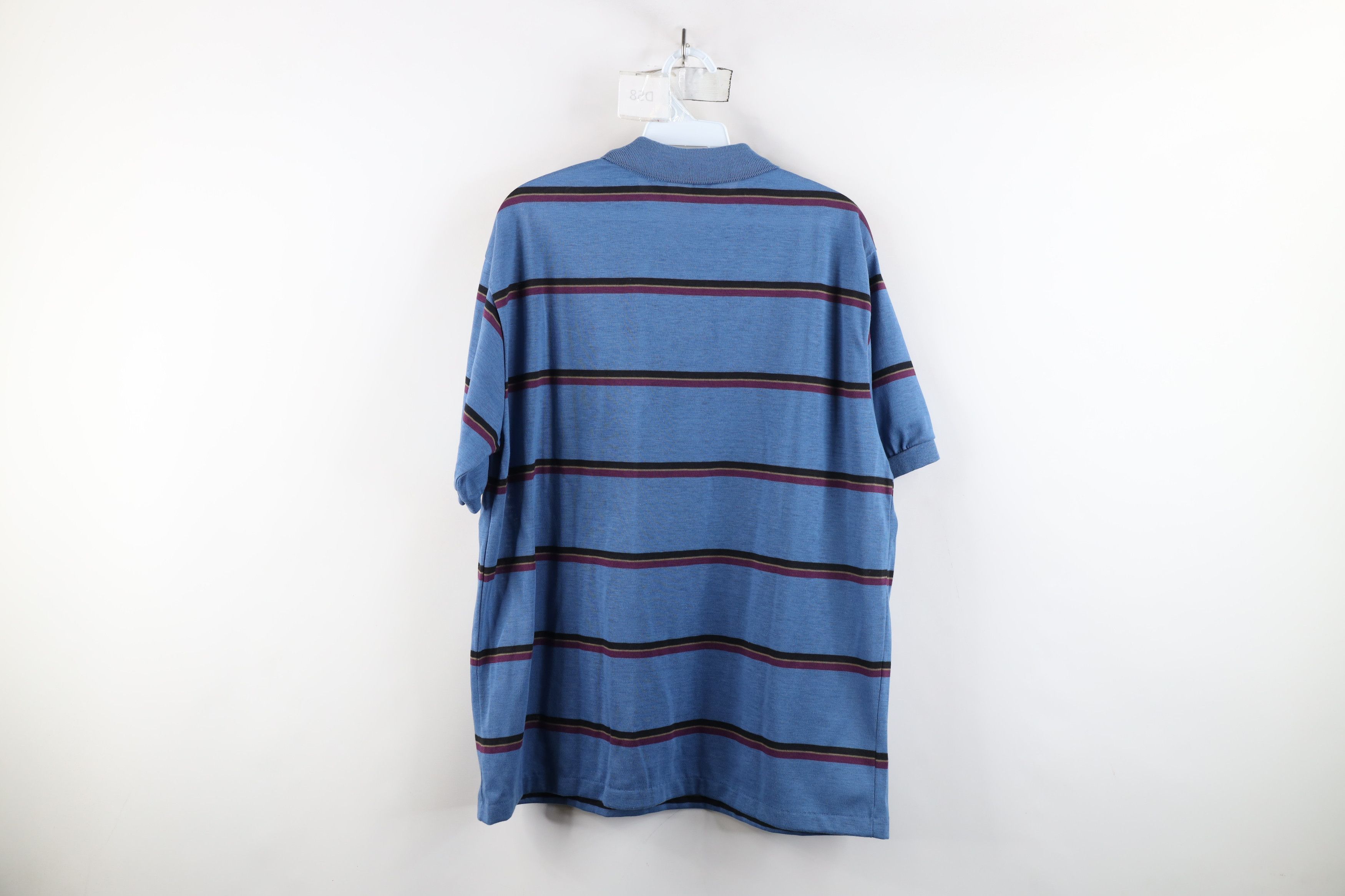 Vintage Deadstock Vintage 70s 80s Streetwear Block Knit Polo USA Size US L / EU 52-54 / 3 - 9 Thumbnail