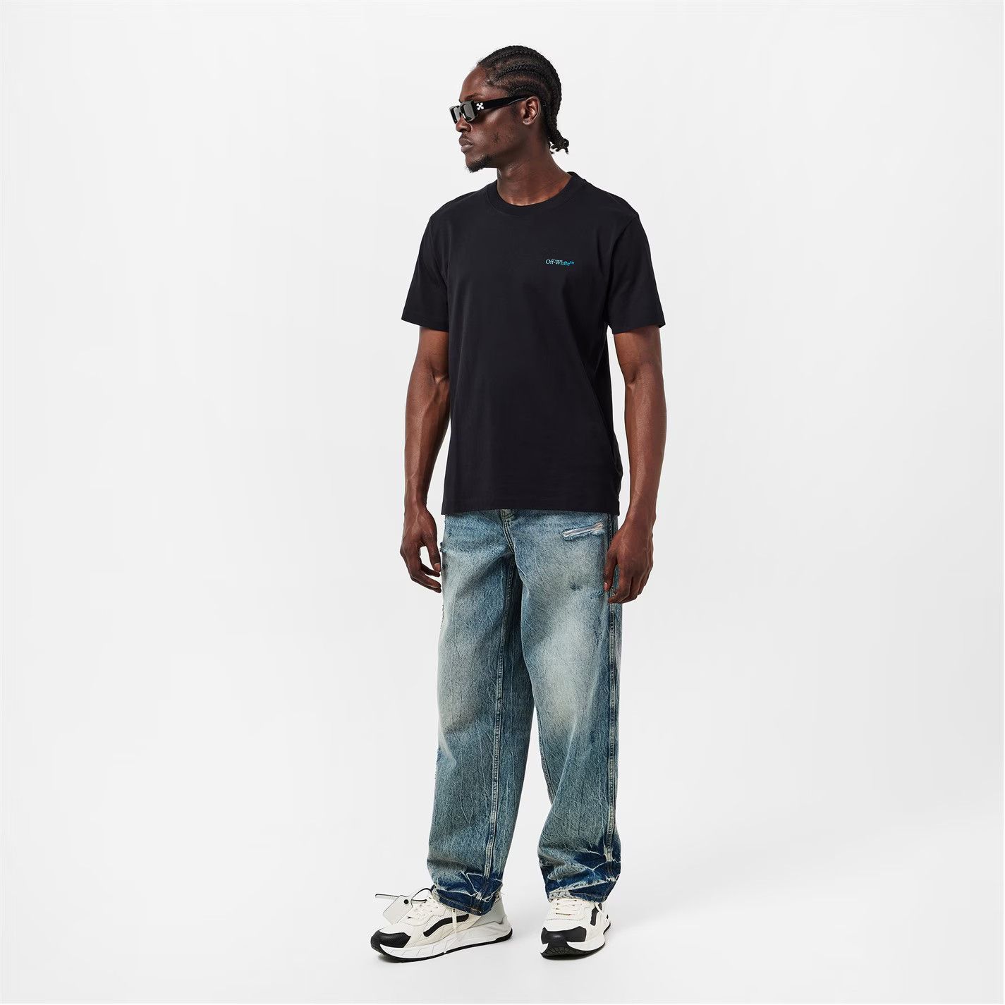 Off-White o1g2r1mq0226 Arrow Short-Sleeve T-Shirt In Black Size US XXS / EU 40 - 6 Thumbnail
