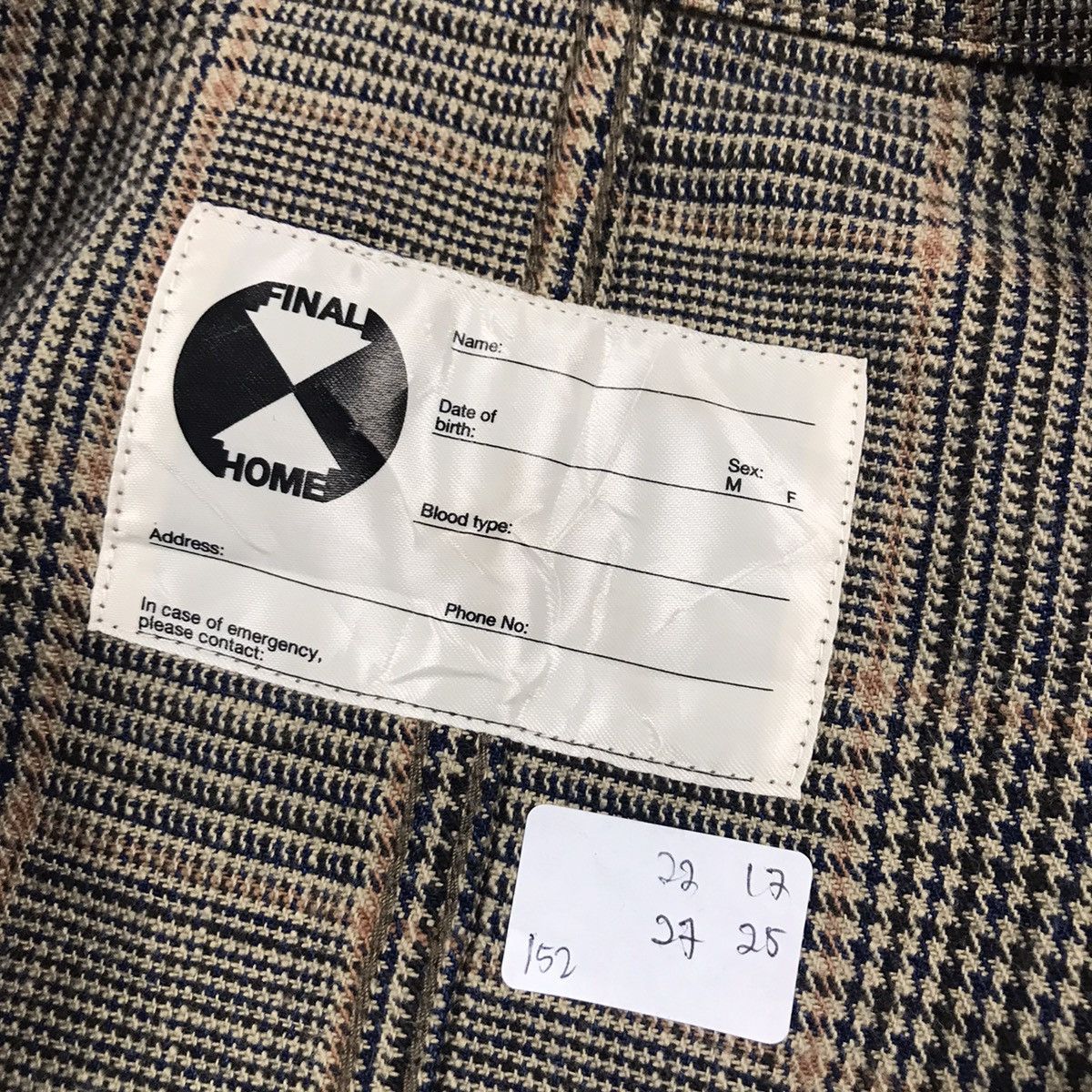 Final Home 🔥FINAL HOME RARE DESIGN BLAZER HOODIES BUTTON JACKET Size US S / EU 44-46 / 1 - 6 Thumbnail