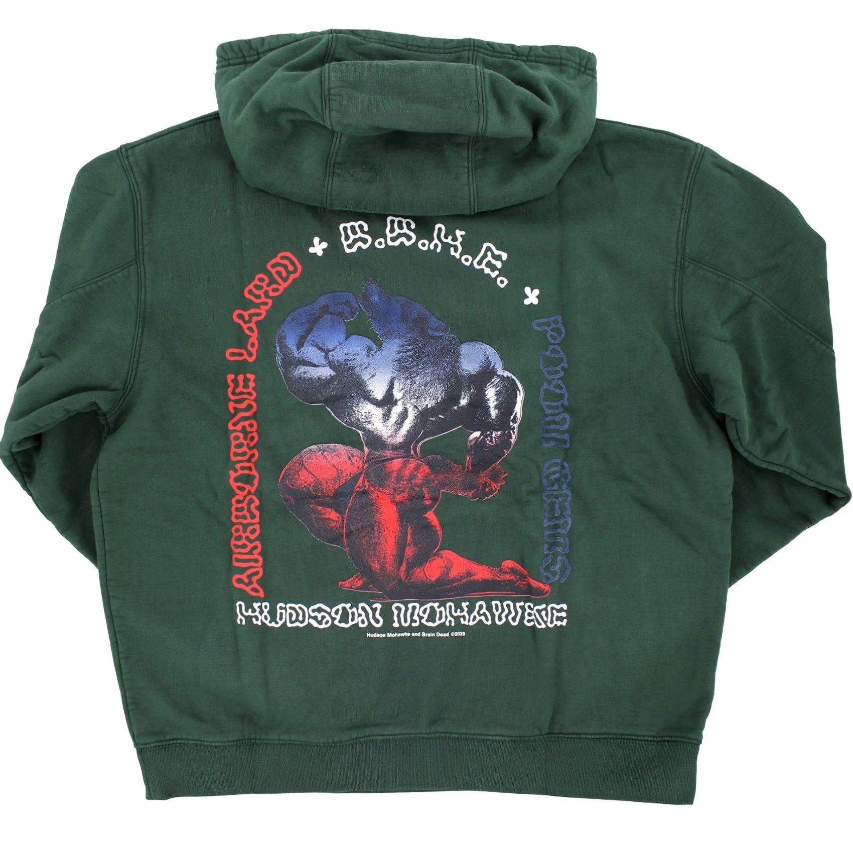 Brain Dead Brain Dead Pullover Hoodie Hudson Mohawke Graphic Design Fleece Green M Unisex Adults Hoodie 귤 Size US M / EU 48-50 / 2 - 3 Thumbnail