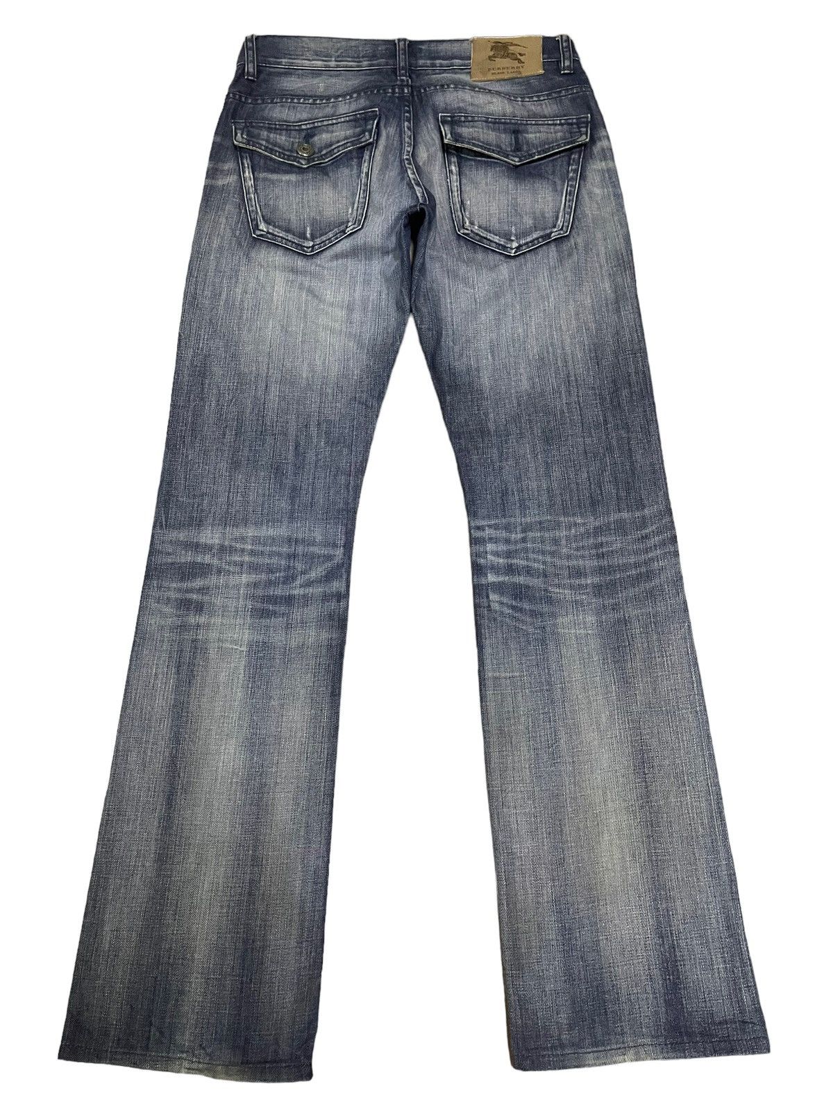 Burberry Vintage Burberry Black Label Blue Wash Flare Jeans Size US 30 / EU 46 - 2 Thumbnail