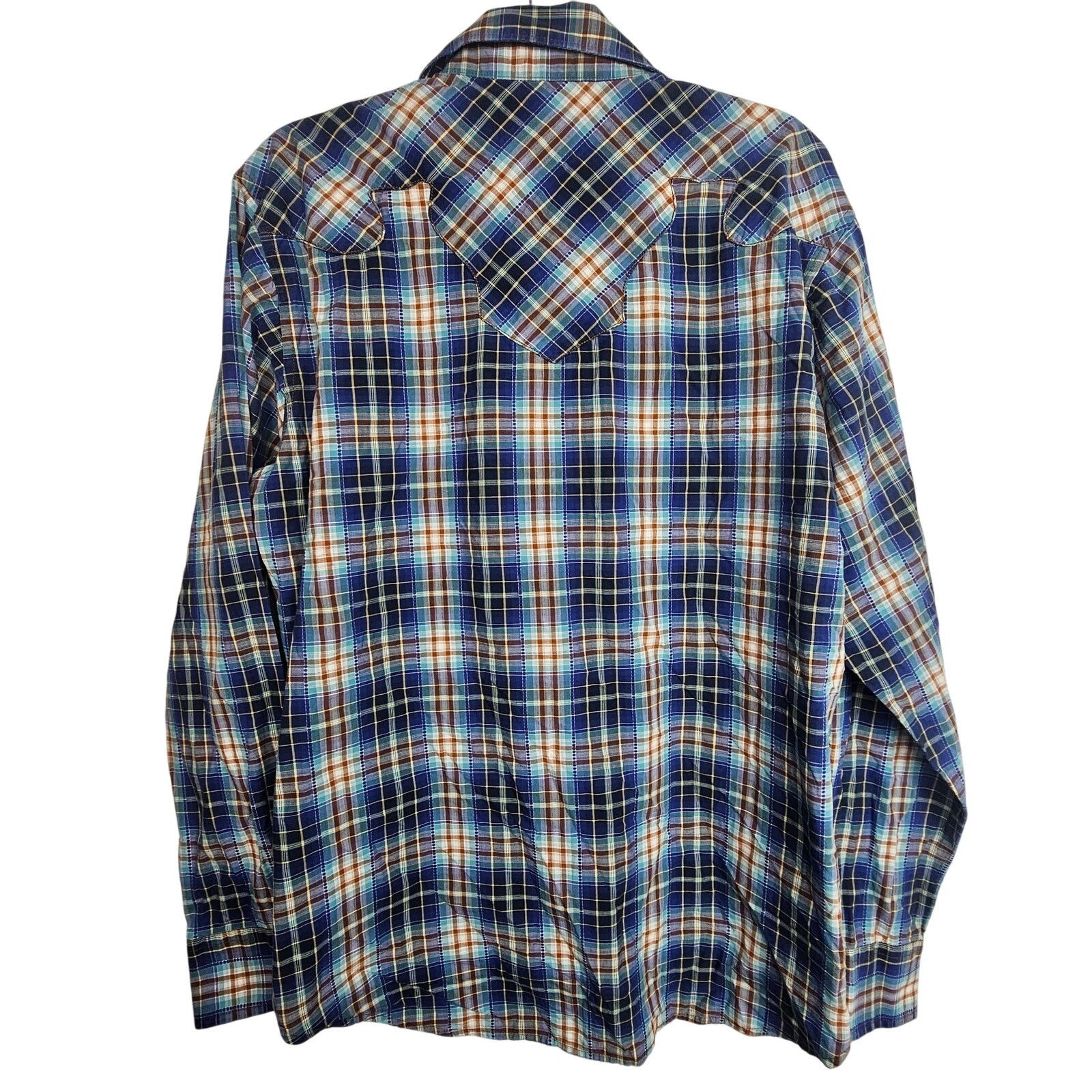 Wrangler Wrangler Retro Men Western Shirt Pliad Size L Country Cowboy Size US L / EU 52-54 / 3 - 9 Thumbnail