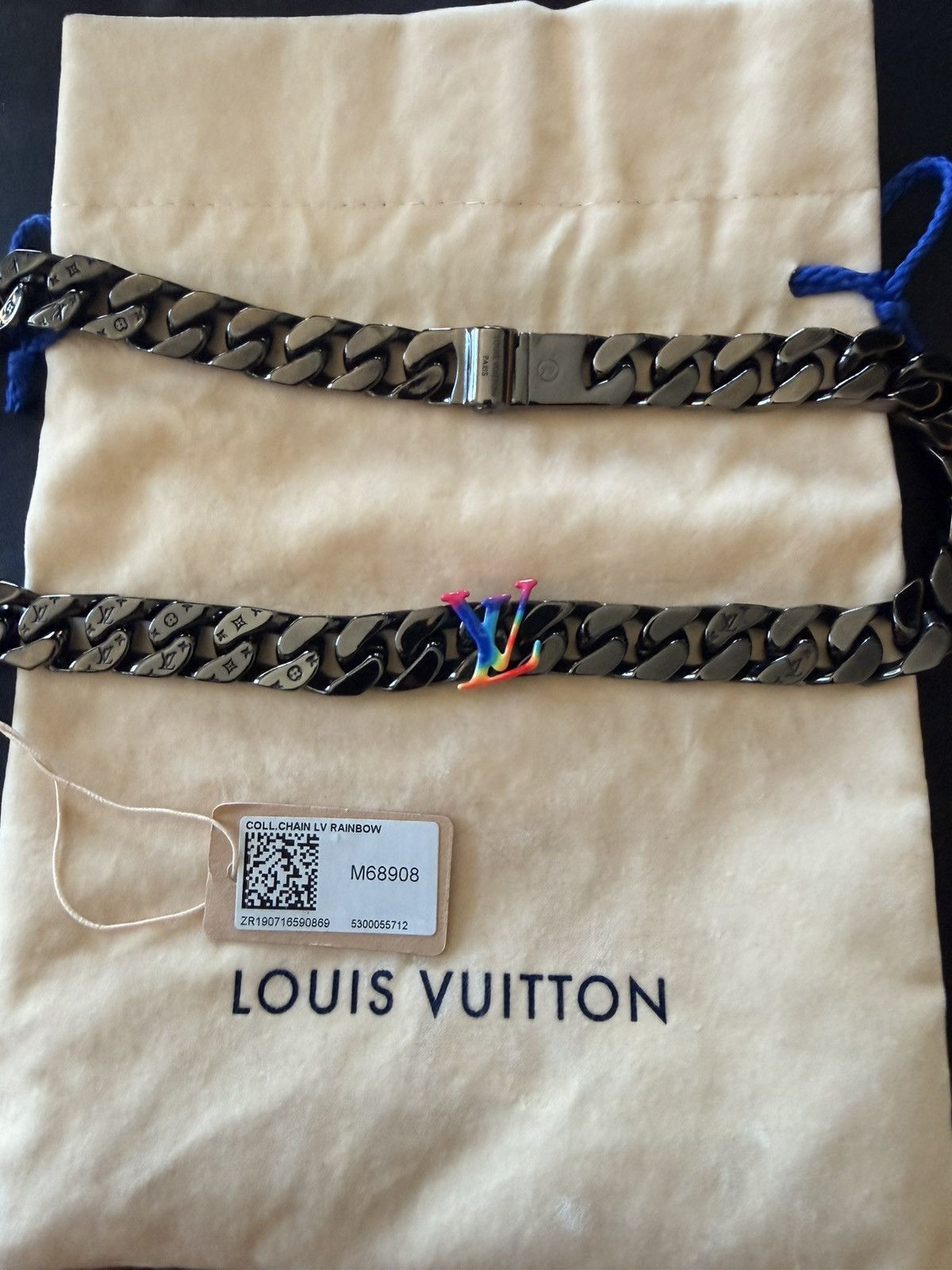 Louis Vuitton Louis Vuitton LV Rainbow Chain Necklace Size ONE SIZE - 8 Thumbnail