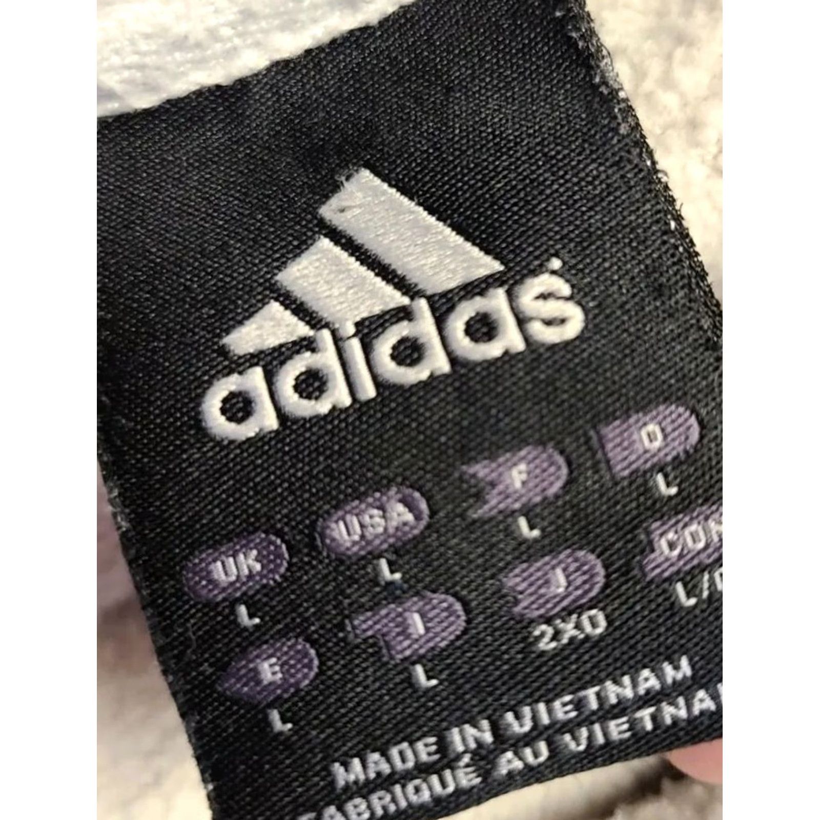 Adidas ADIDAS Hoodie Sweatshirt Mens Size L White Striped Sleeves Pullover Hooded Size US L / EU 52-54 / 3 - 8 Thumbnail
