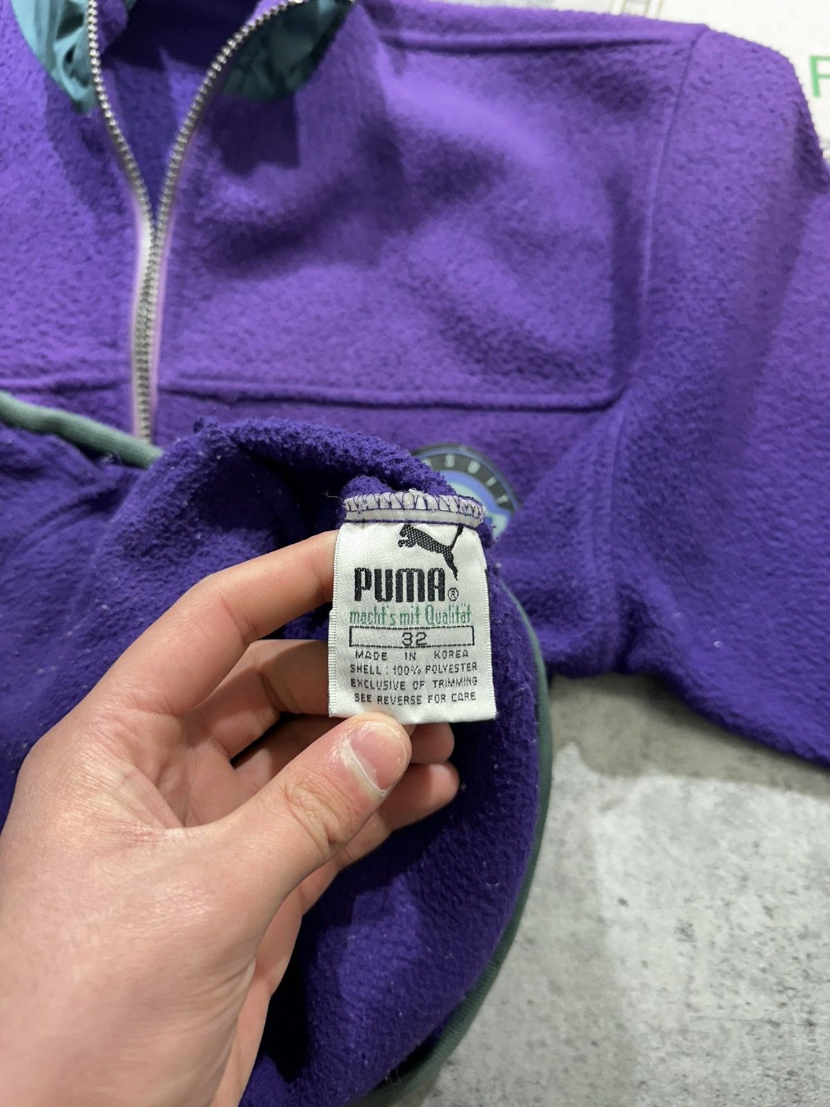 Puma Puma vintage 90’s made in Korea warm zip fleece jacket Size M / US 6-8 / IT 42-44 - 8 Thumbnail