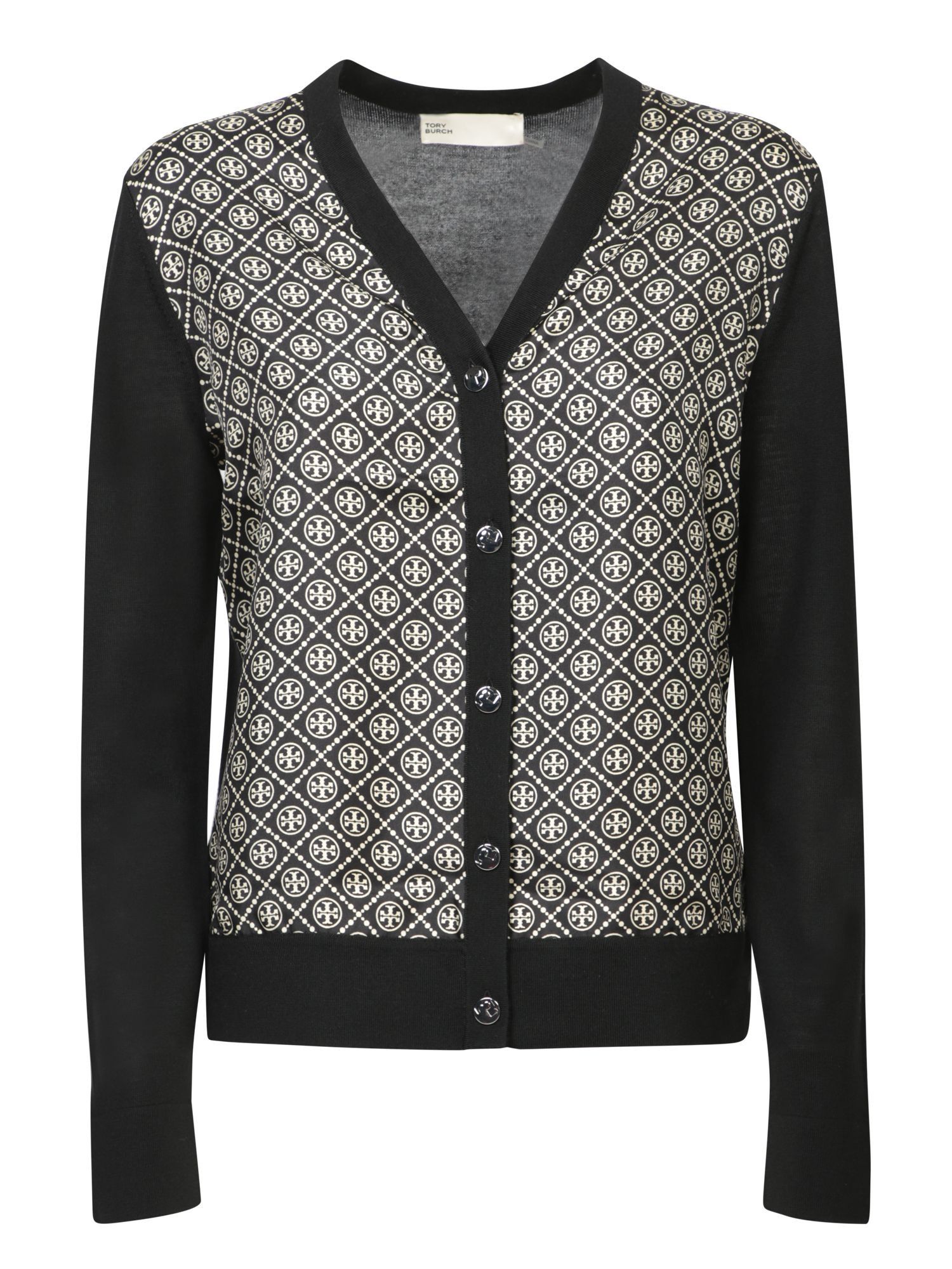 o1s22i1n1024 Silk Insert Cardigan in Black